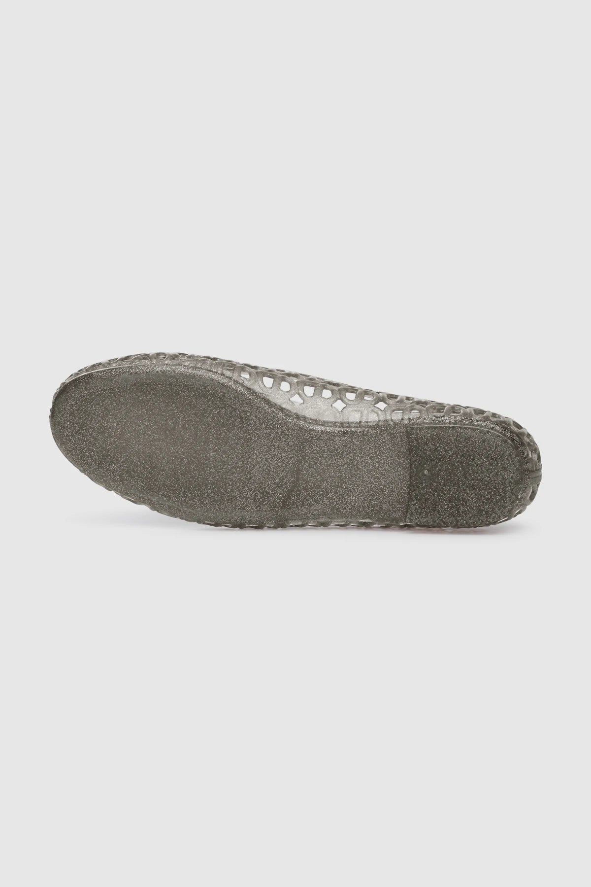 luna jelly shoes in black outsole detail