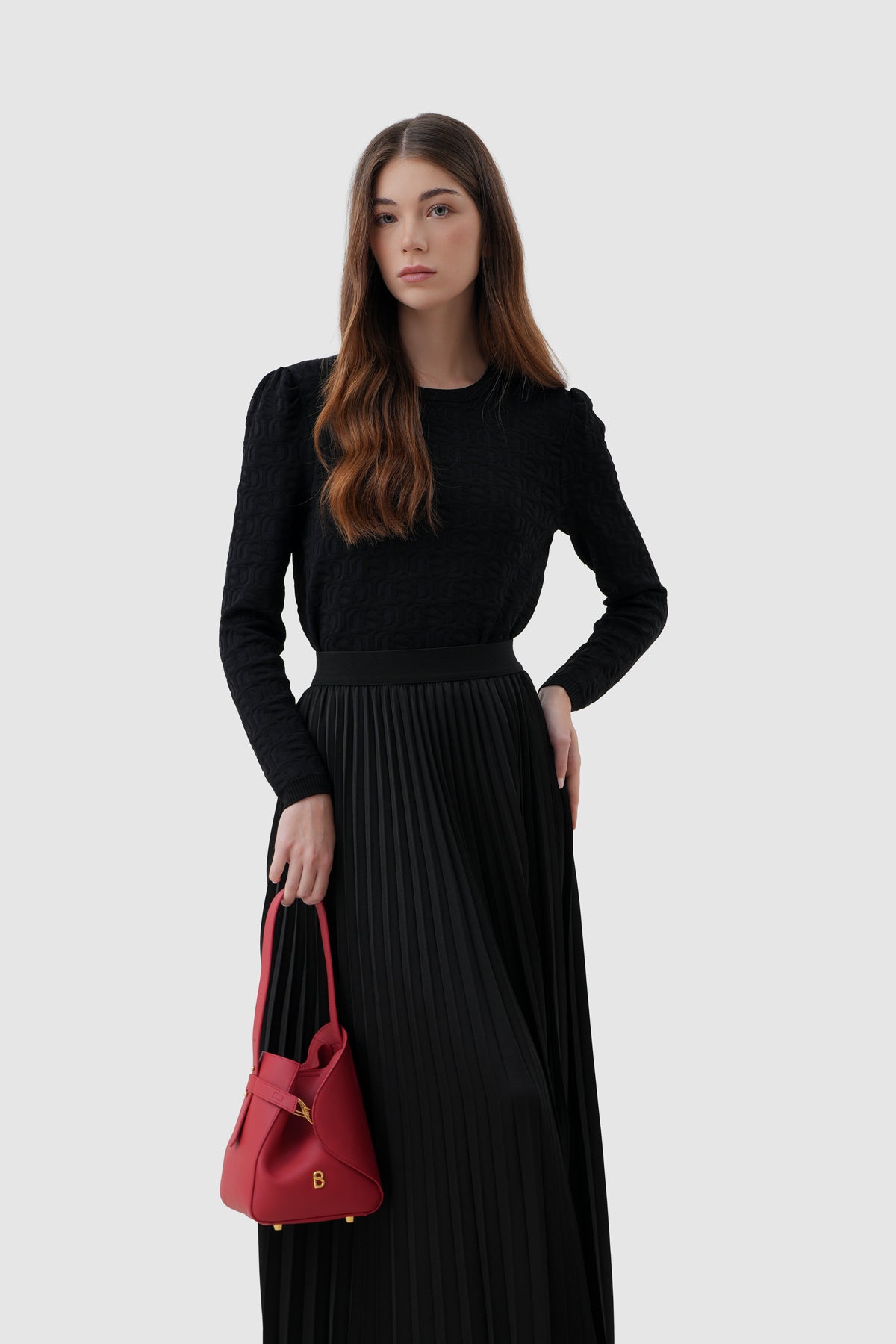 Britney Bag Small - Saffiano Leather - Lacca