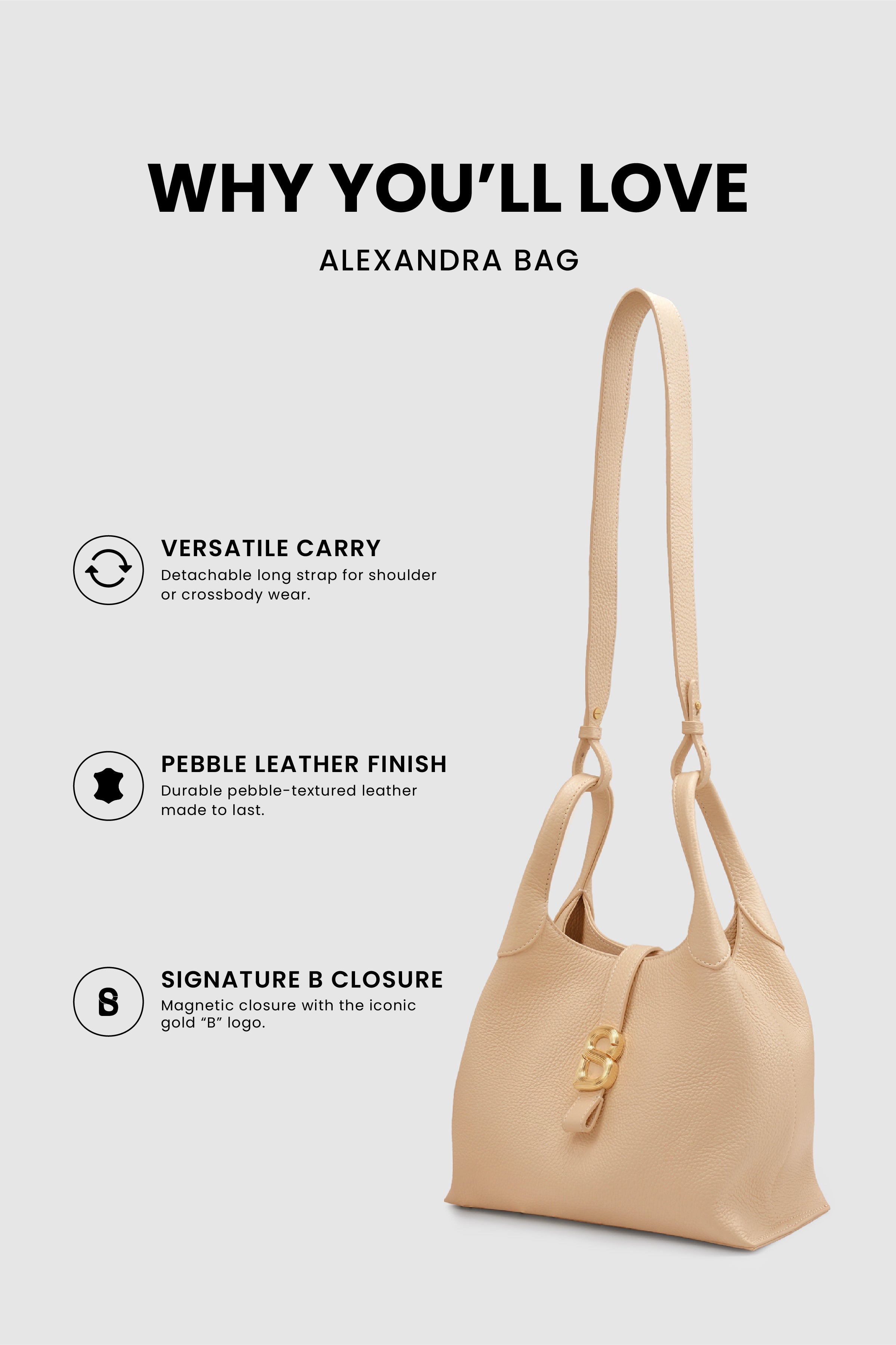 Alexandra Bag - Champagne