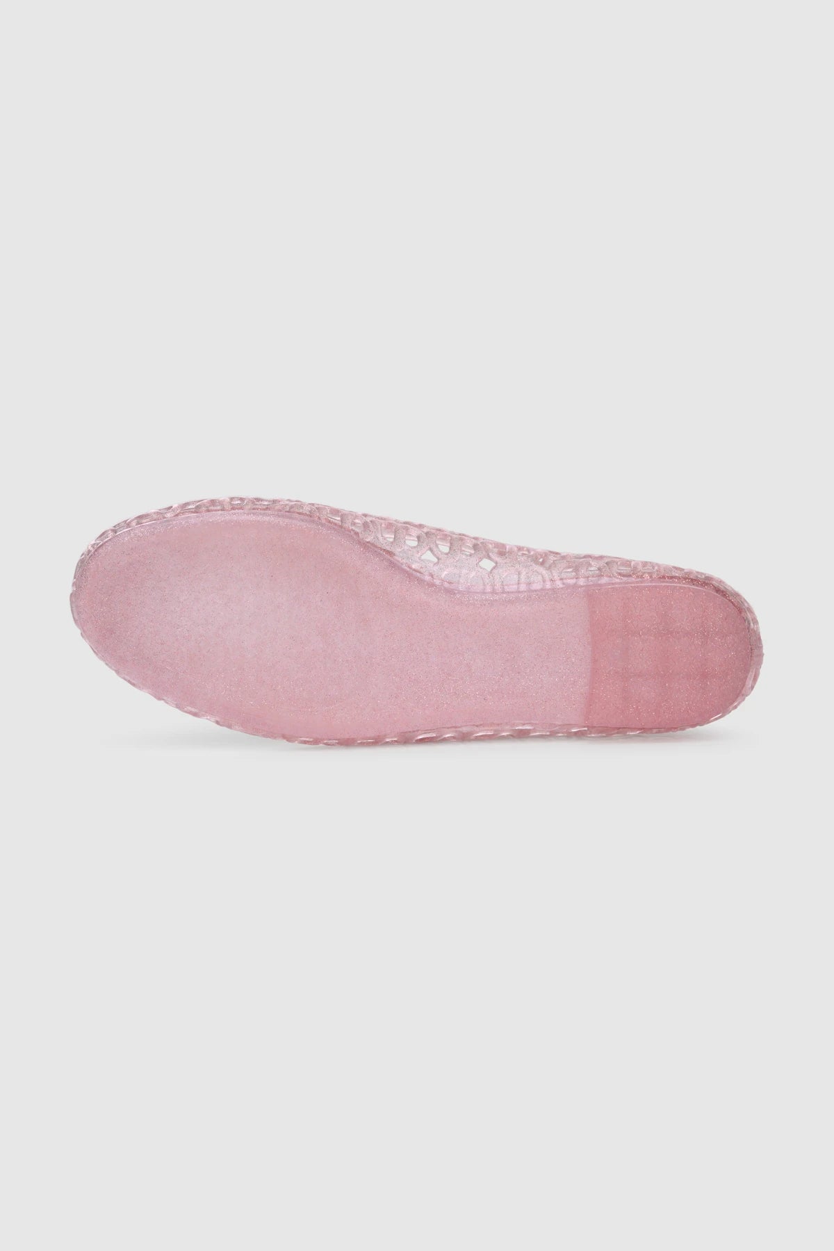 luna jelly shoes in pink outsole detail