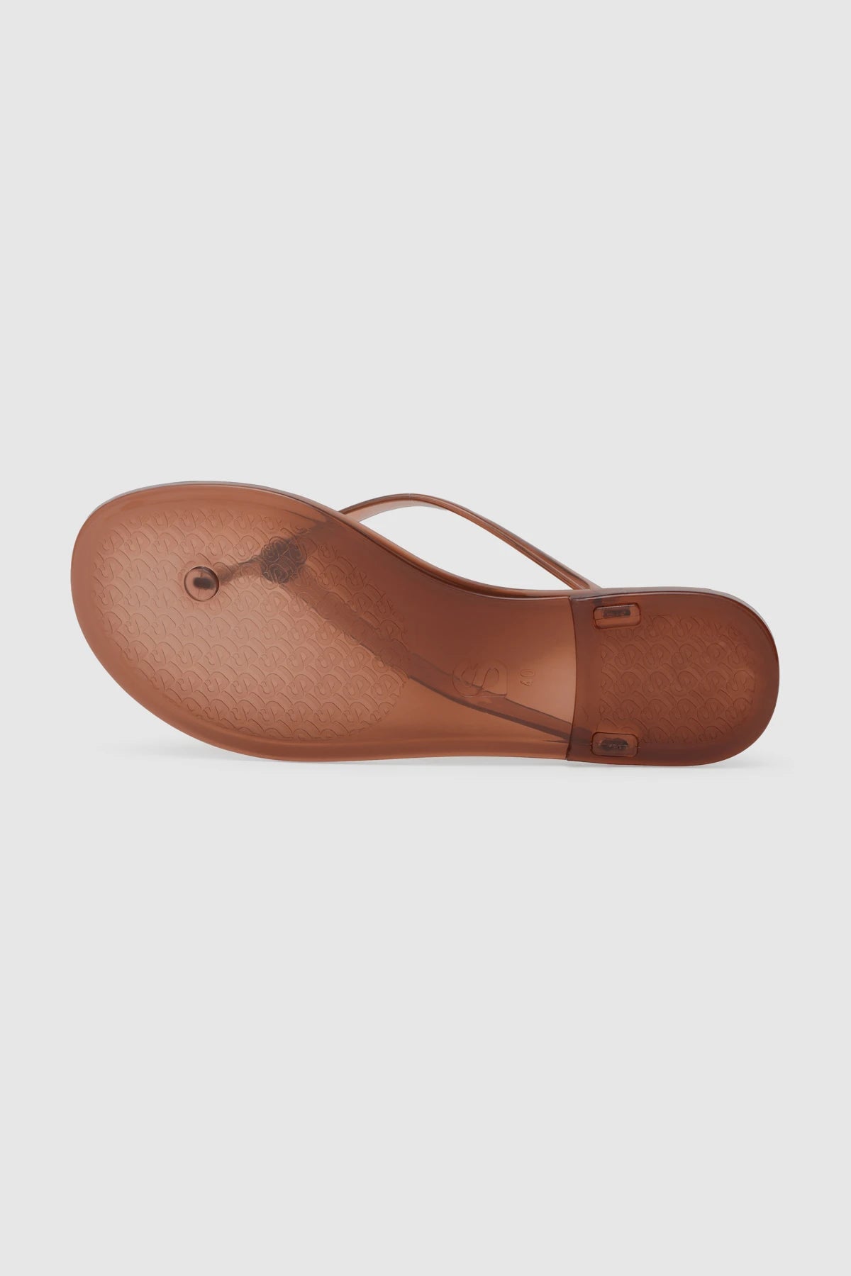 orin sandal in brown by buttonscarves bottom view