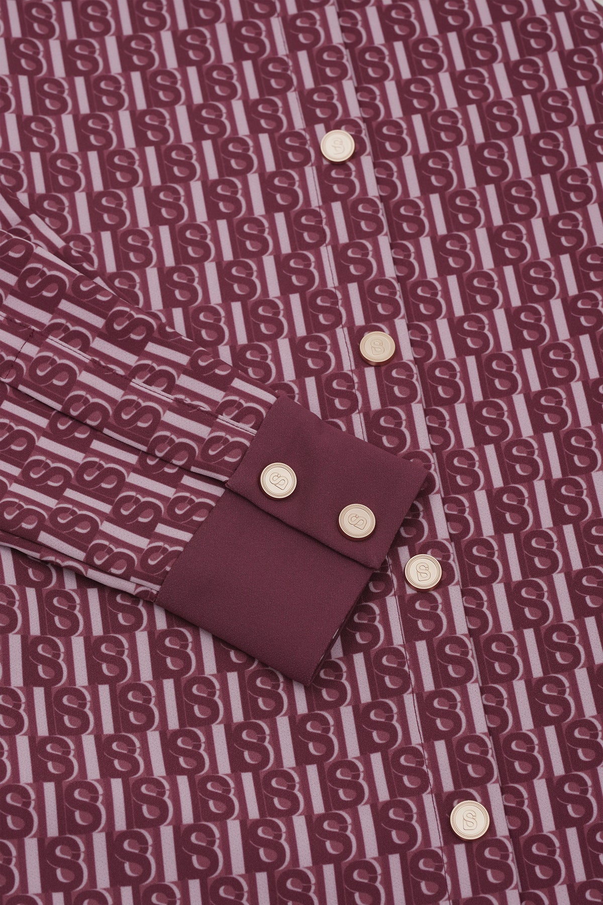 Leena Monogram Tunic - Raspberry