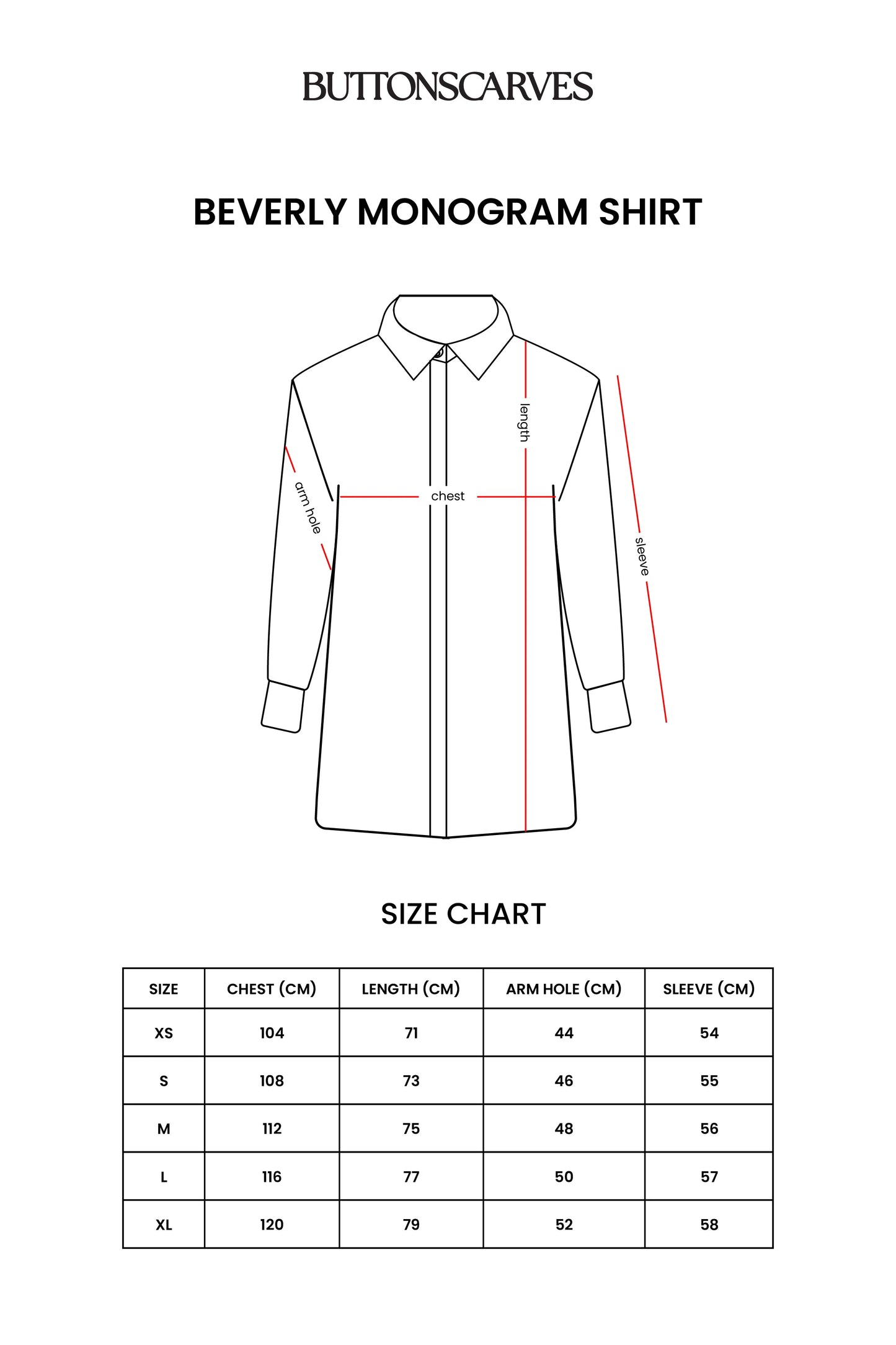 Beverly Monogram Shirt - Brown