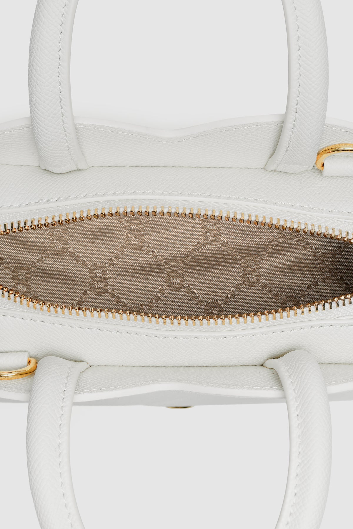Joy Bag Small - Saffiano Leather - Bianco Candido