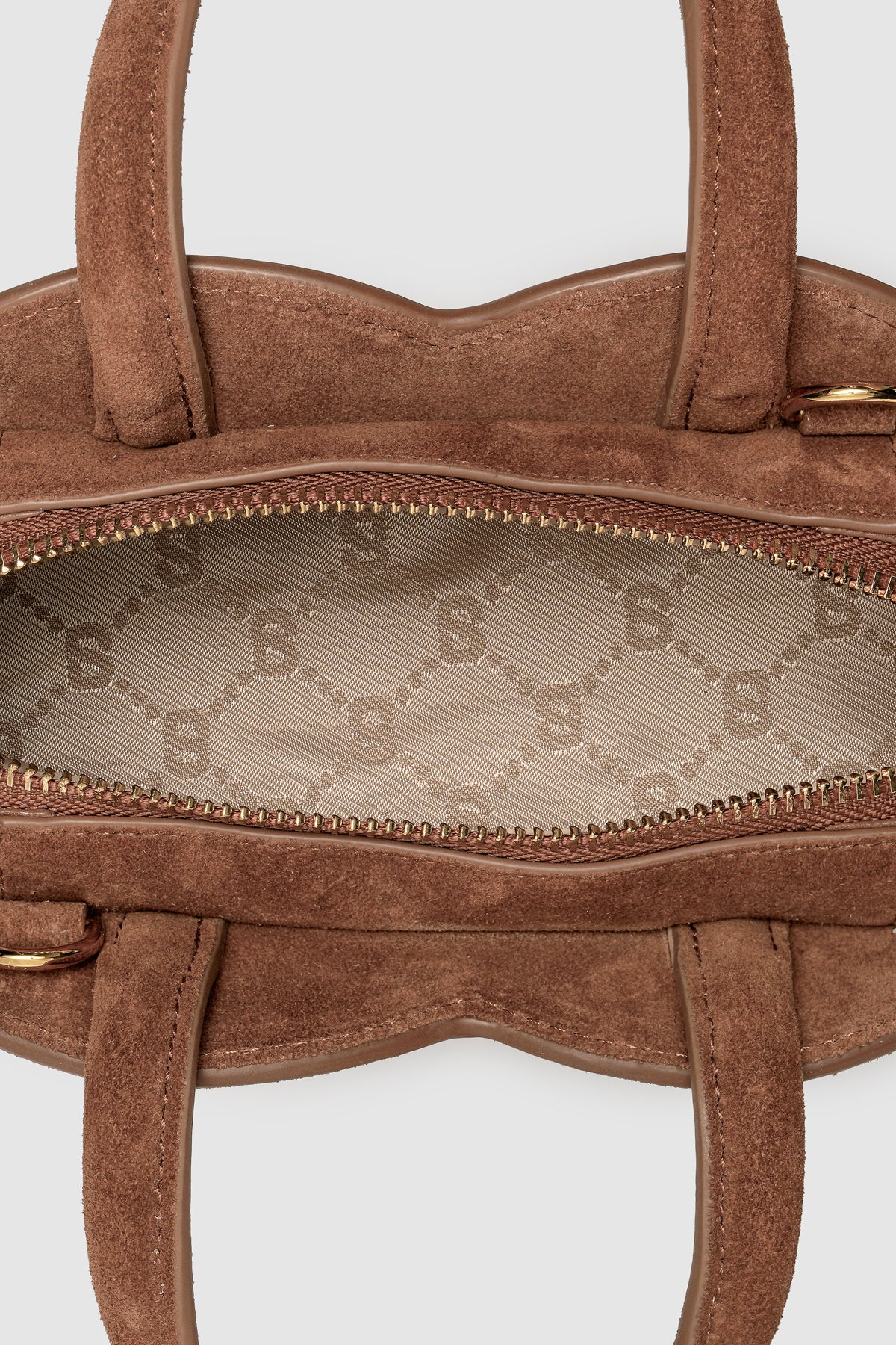 Joy Bag Small - Suede Leather - Caramel