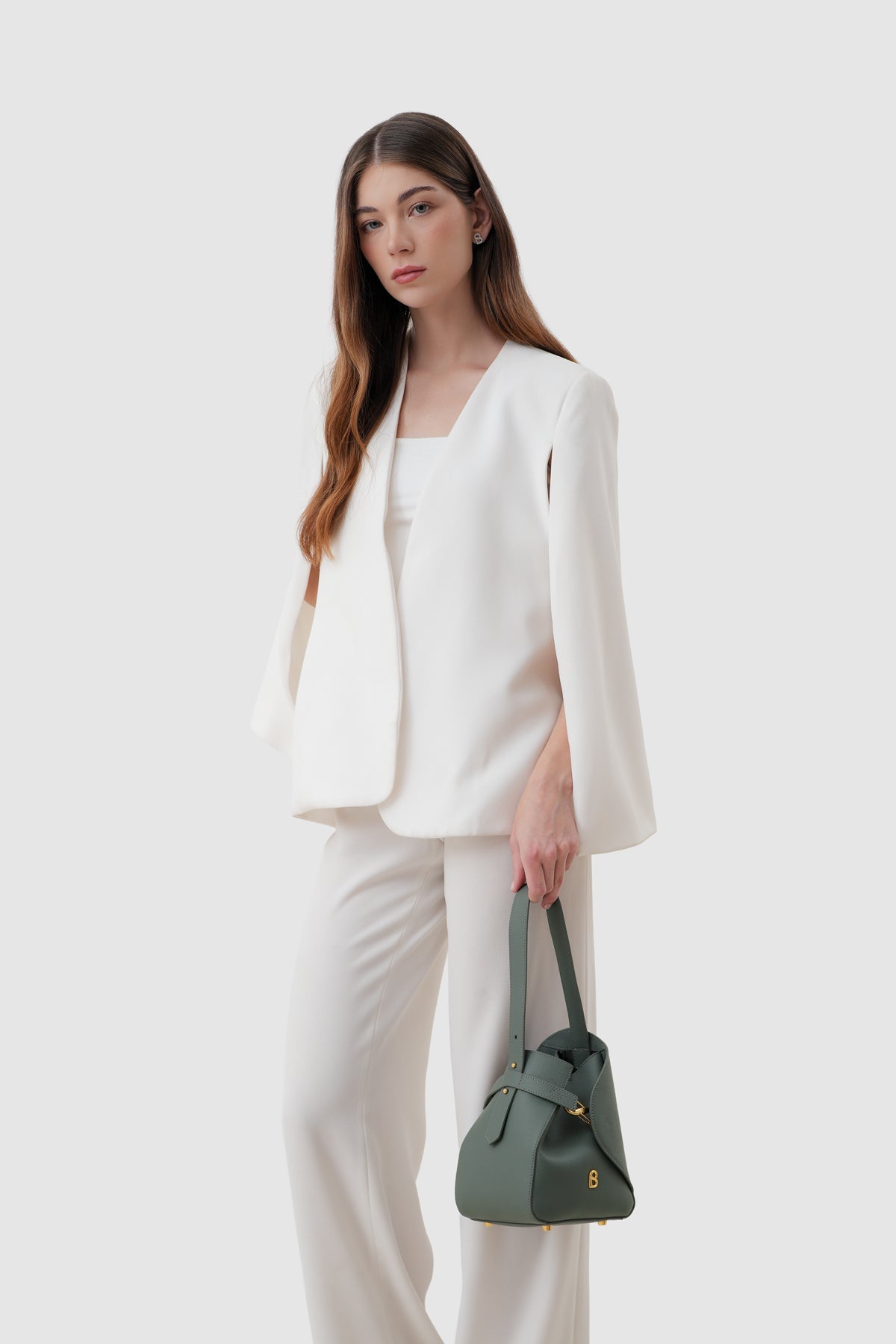 Britney Bag Small - Saffiano Leather - Loden