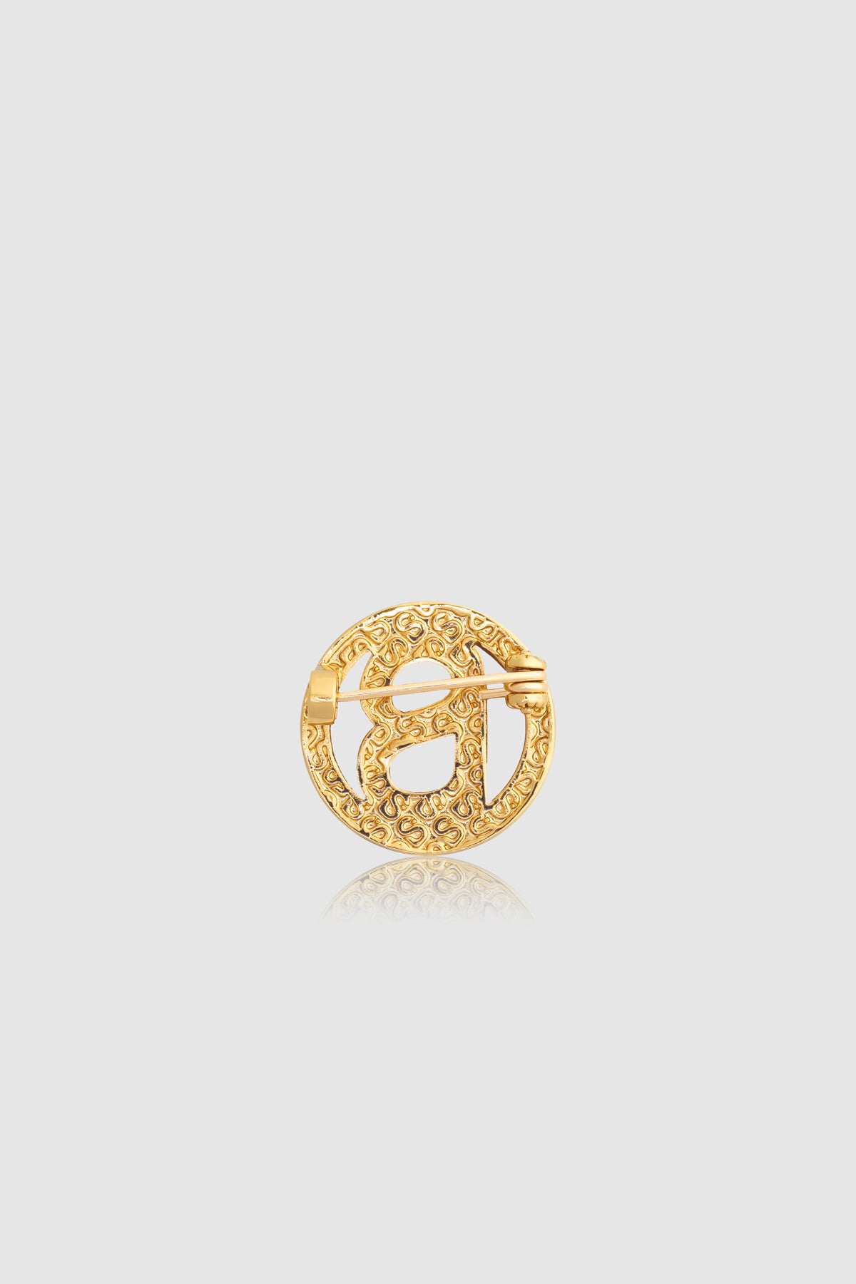 Round Pin Brooch Package 04 - Gold