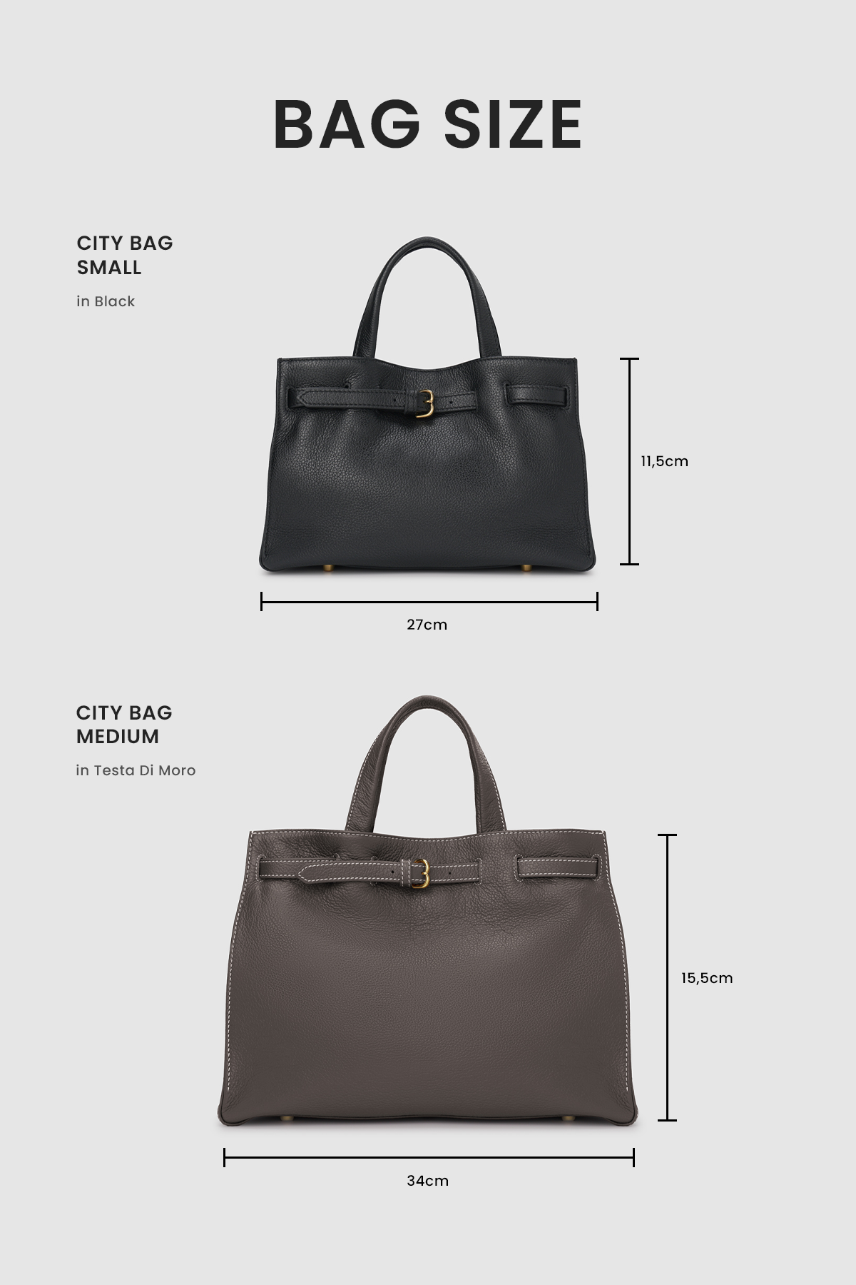 The City Bag Medium - Testa Di Moro