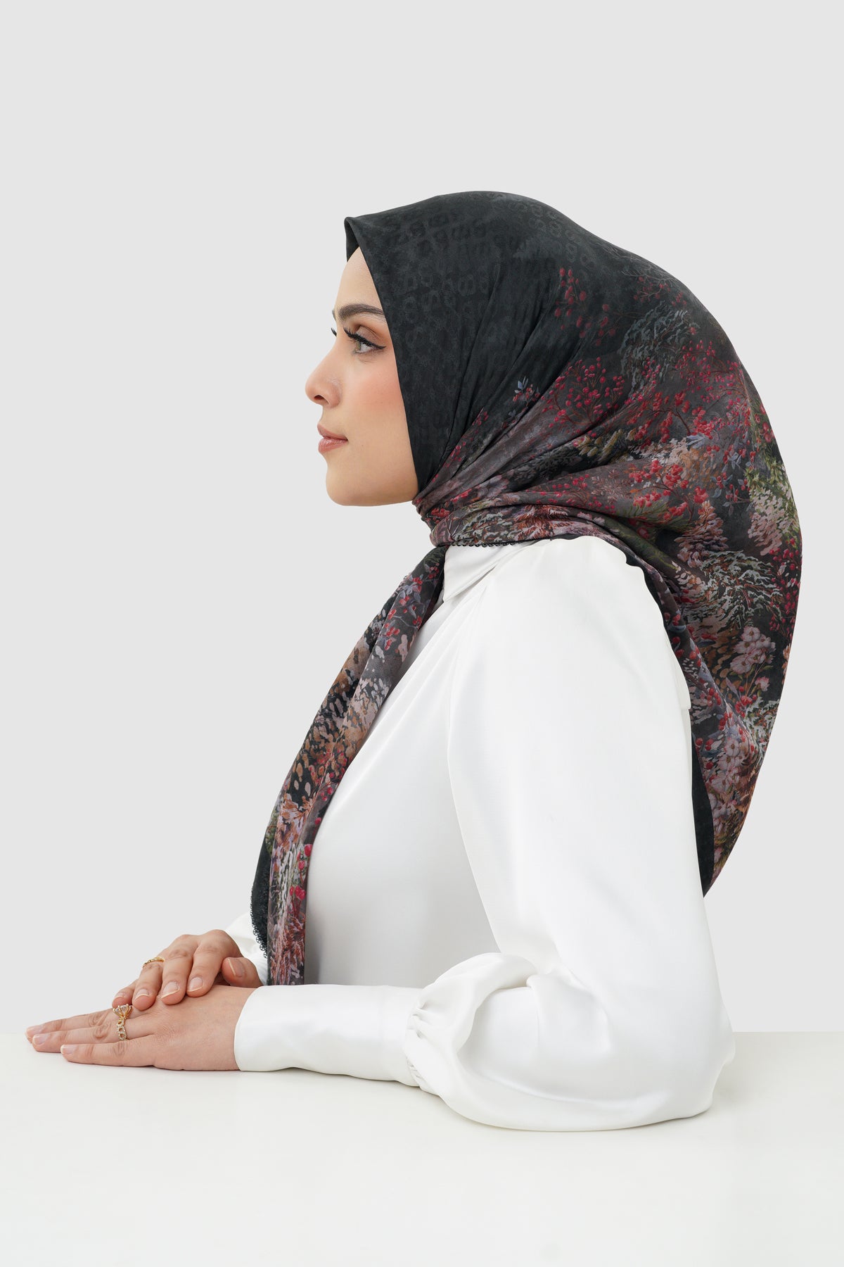 Holiday 3 Jacquard Voile - Charcoal Frost