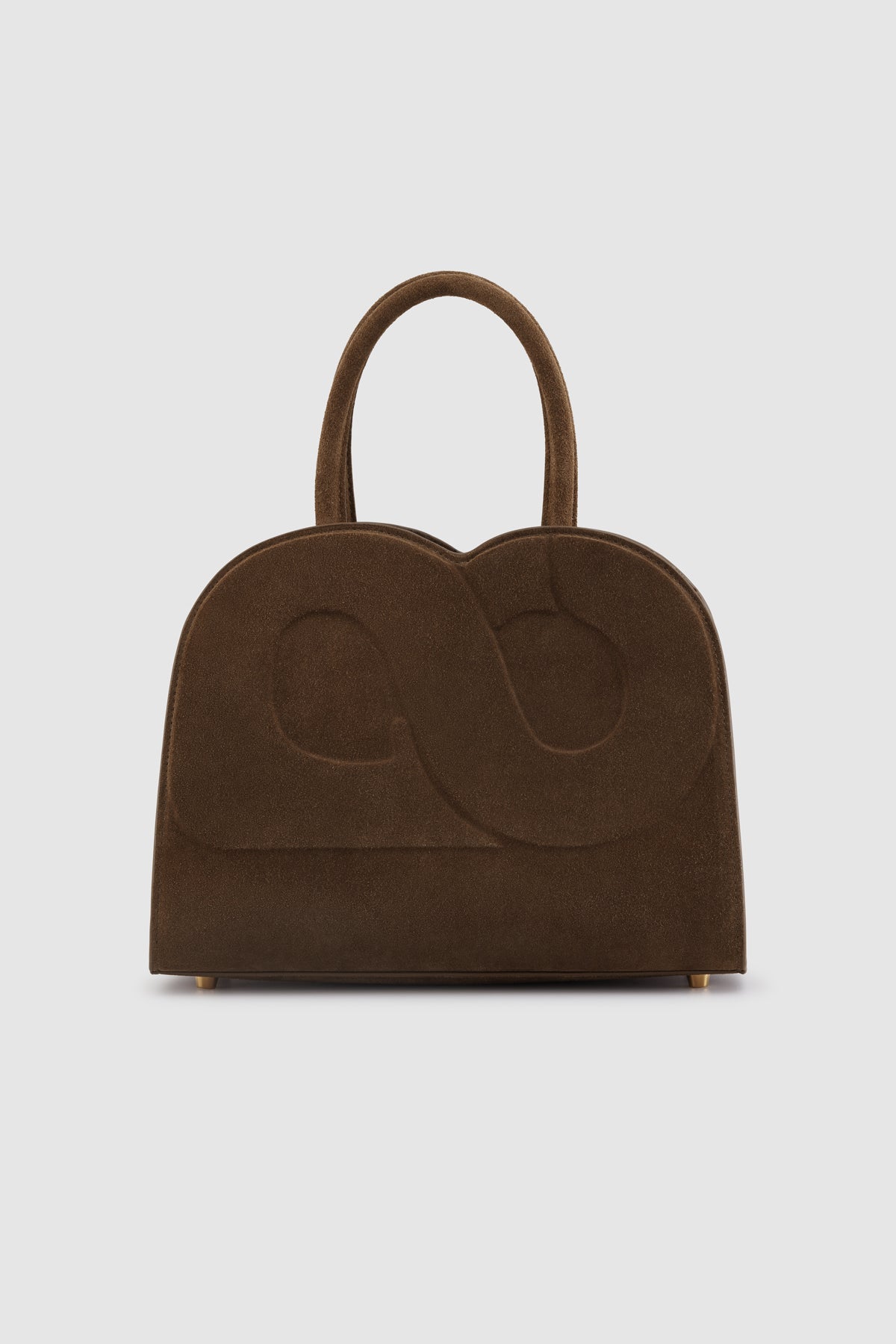 Joy Bag Medium - Suede Leather - Dark Brown