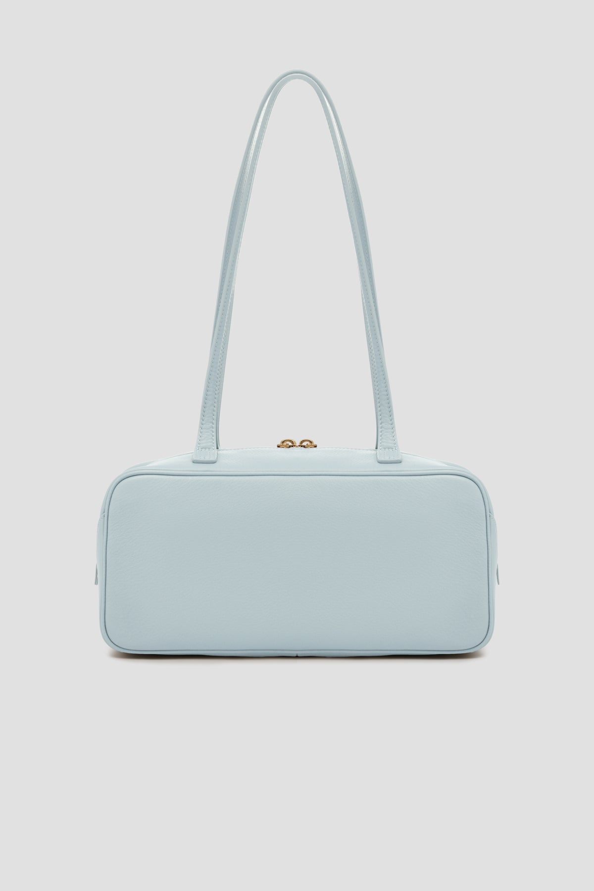 bria shoulder bag in baby blue by buttonscarves back view