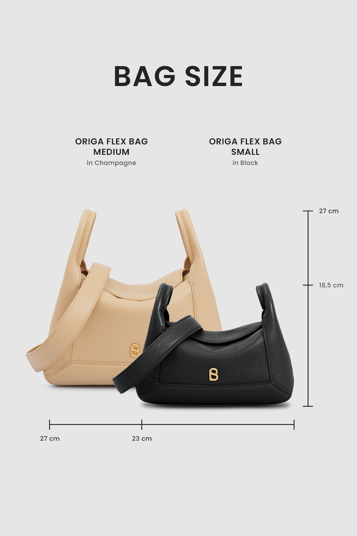 Origa Flex Bag Medium - Champagne