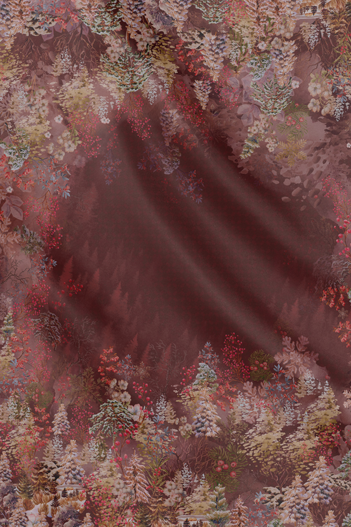 Holiday 3 Jacquard Voile - Crimson