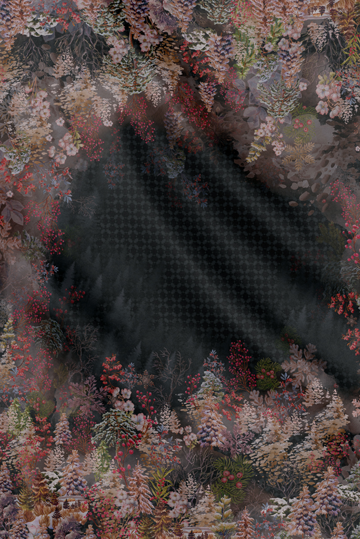 Holiday 3 Jacquard Voile - Charcoal Frost