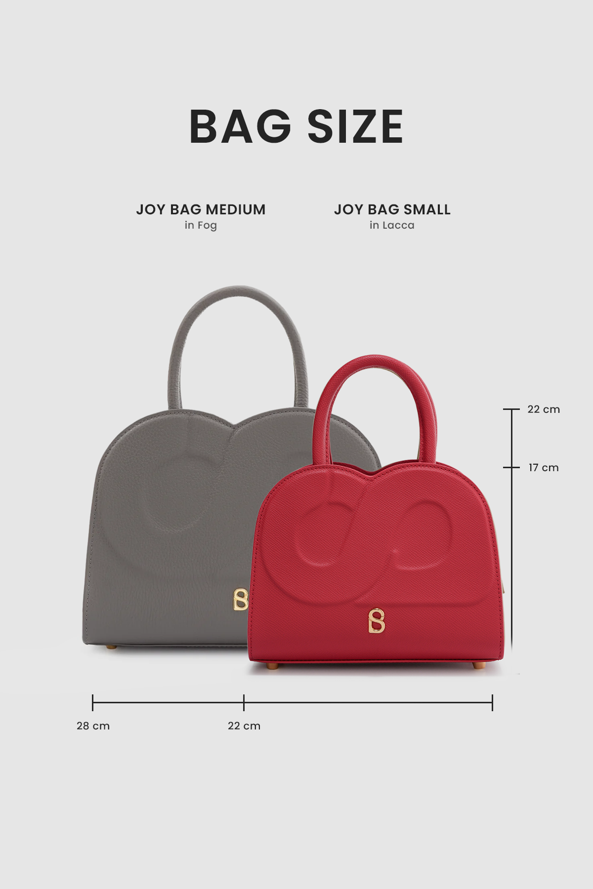 Joy Bag Small - Saffiano Leather - Lacca