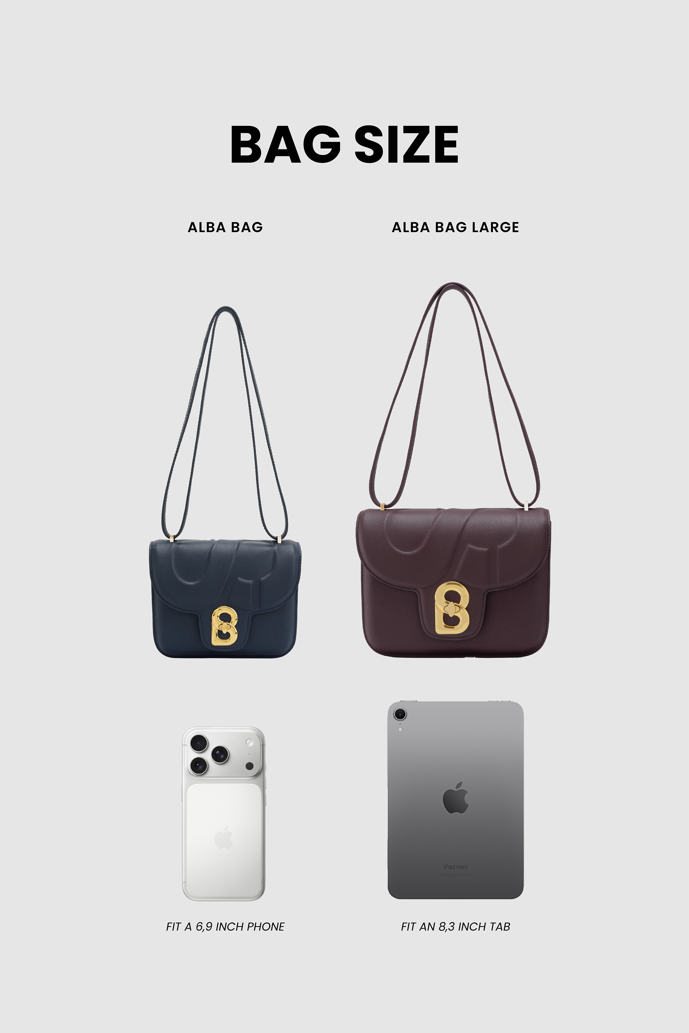 Alba Bag Large - Burgundy