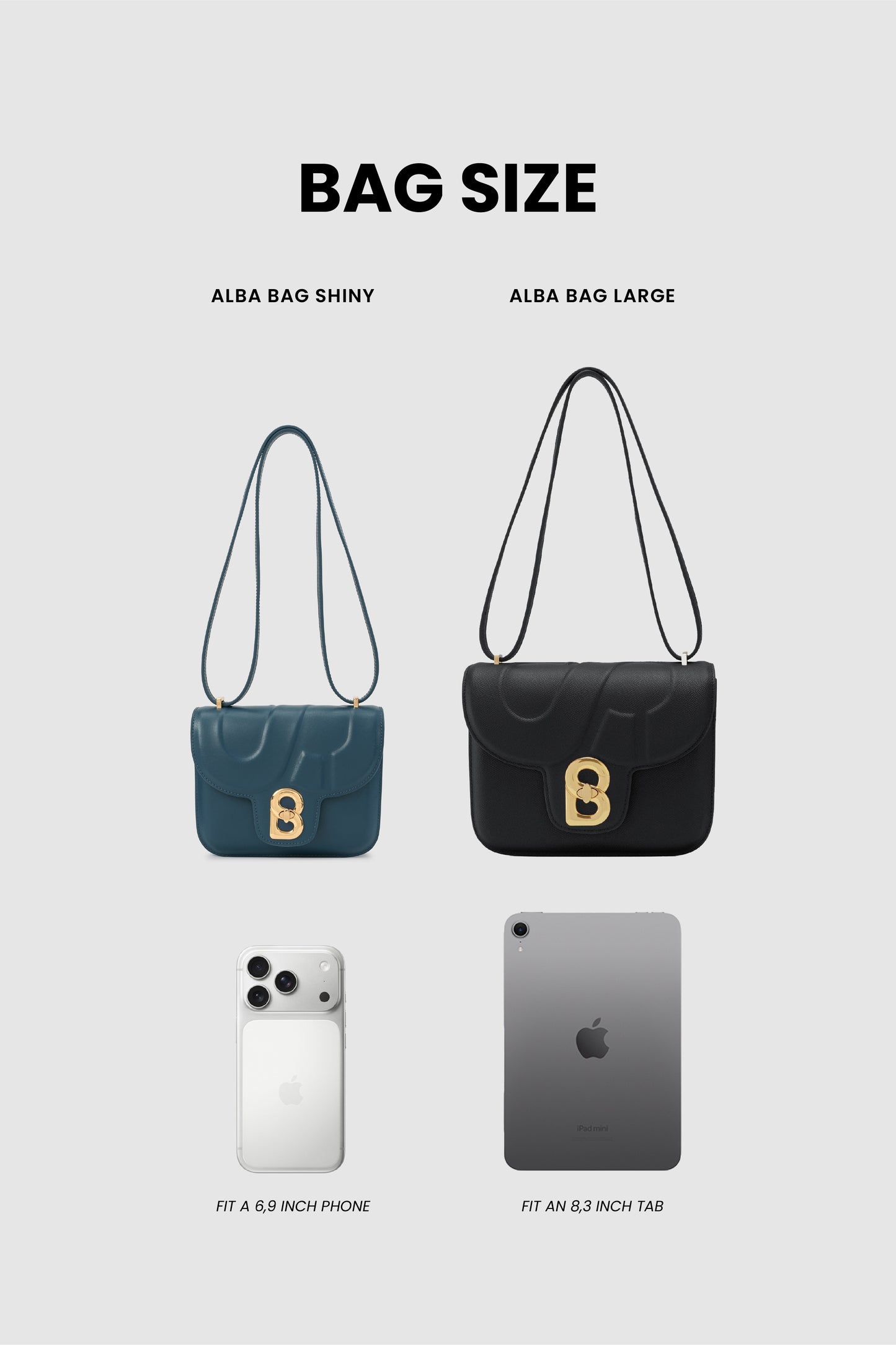 Alba Bag - Shiny Leather - Electric