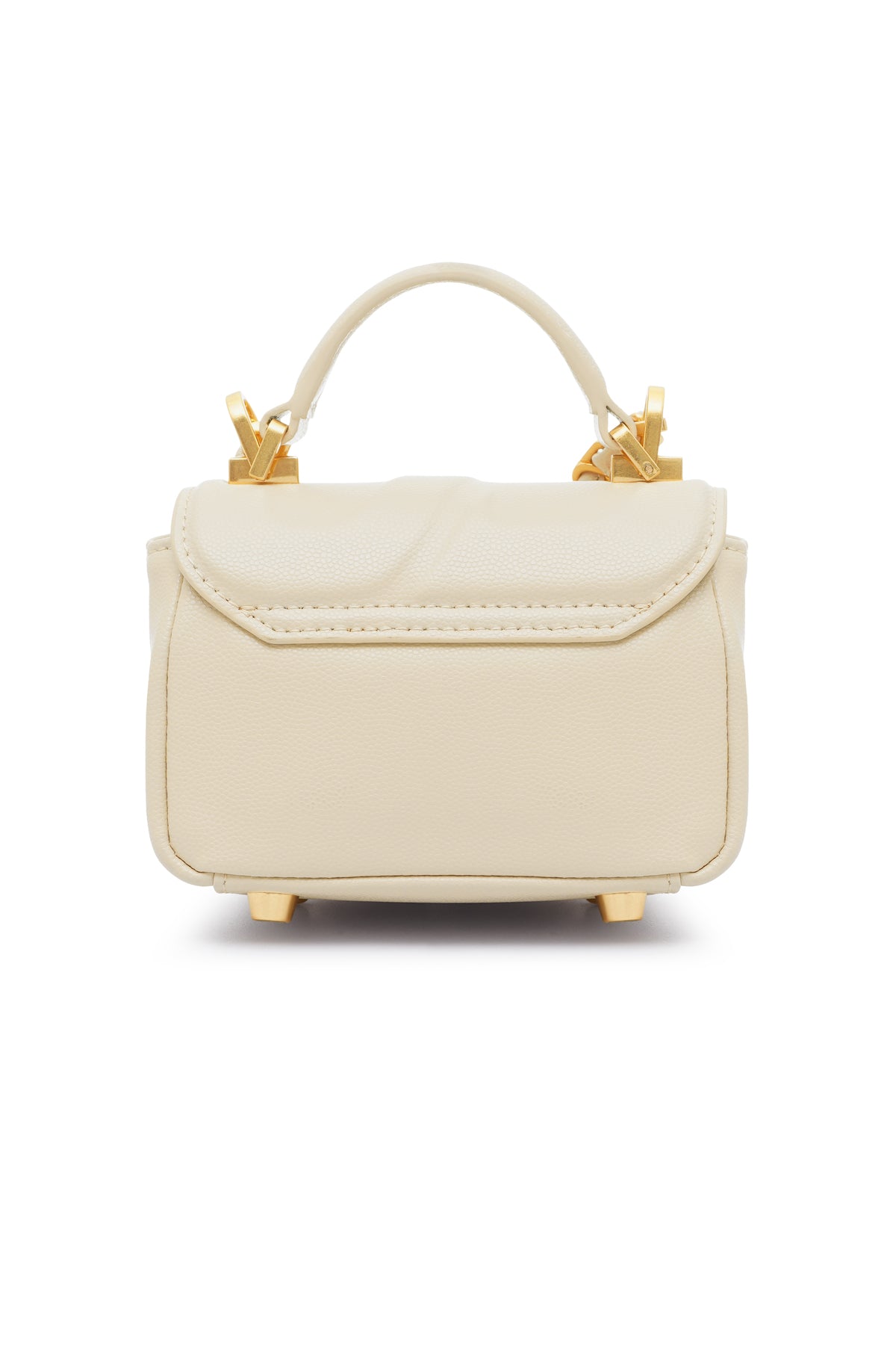 Alma Leather Micro Bag - Chalk