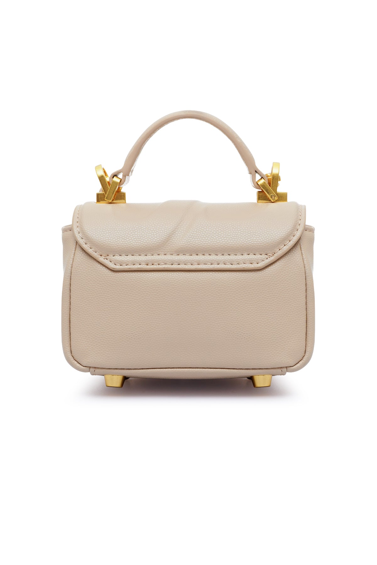 Alma Leather Micro Bag - Cream