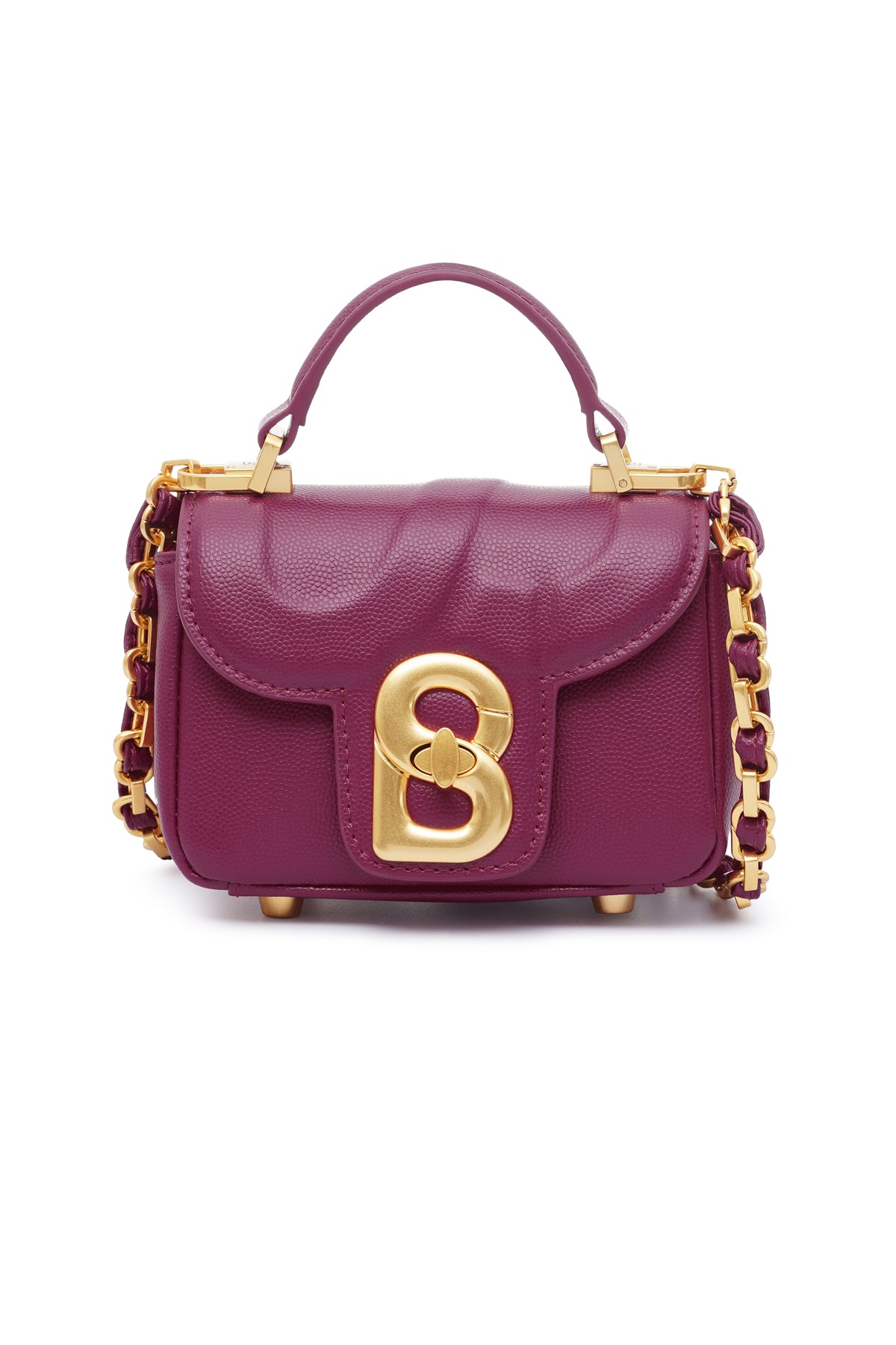 Alma Leather Micro Bag - Magenta