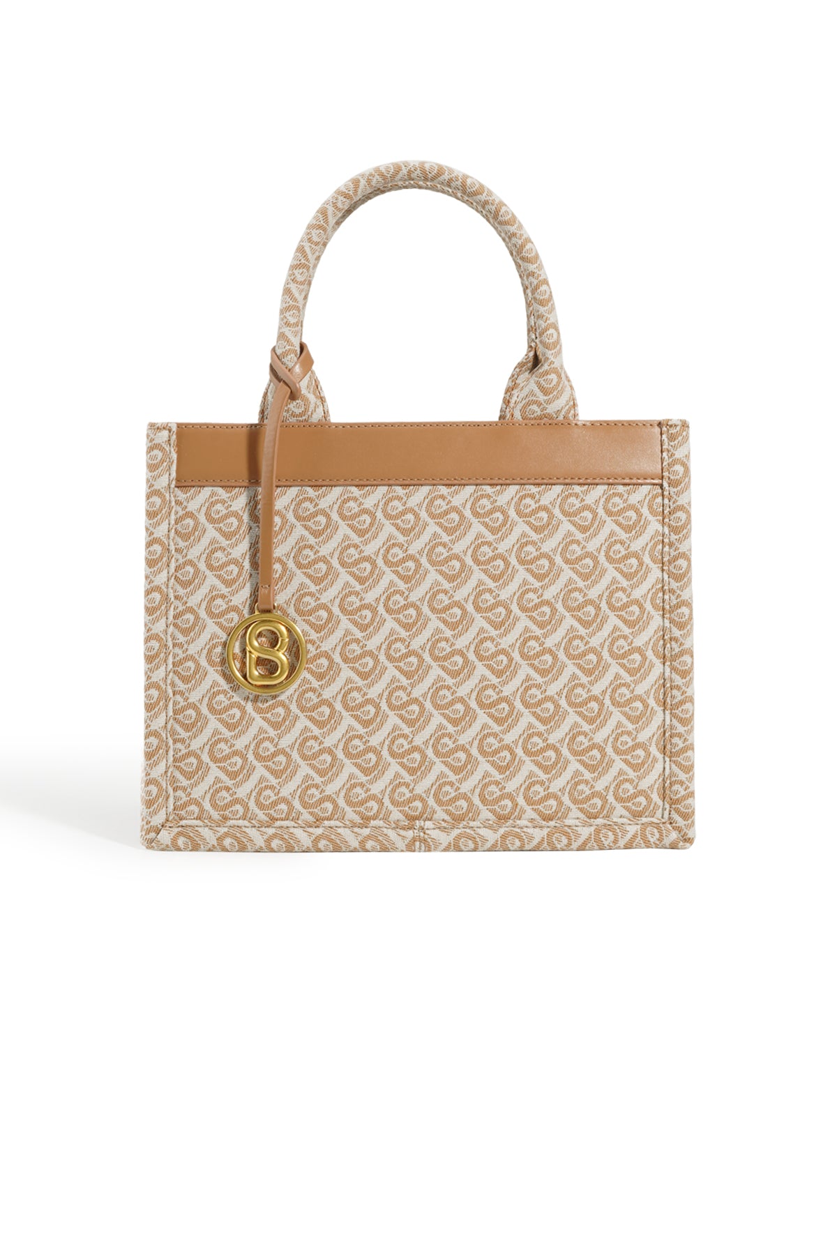 Bimu Jakarlı Tote Çanta Küçük - Amber