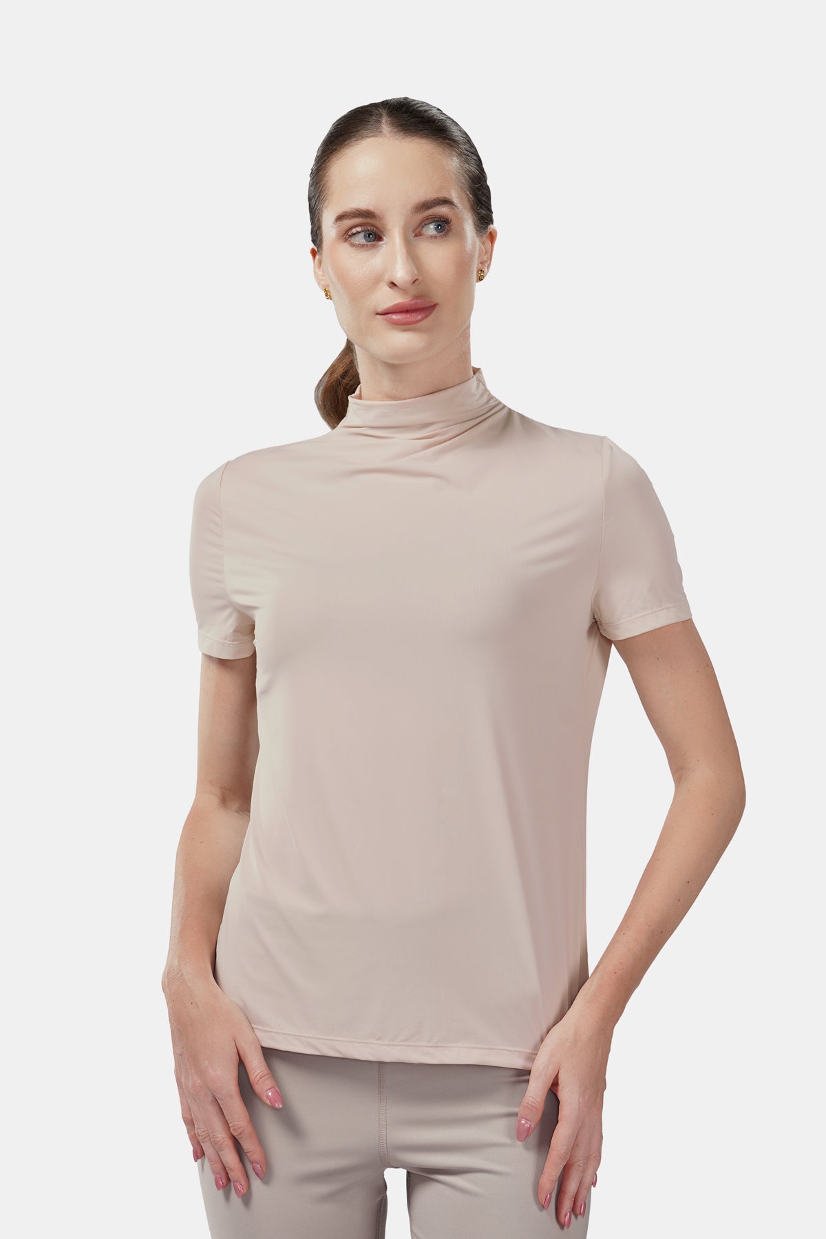 Aria Inner - Short Sleeve - Light Taupe