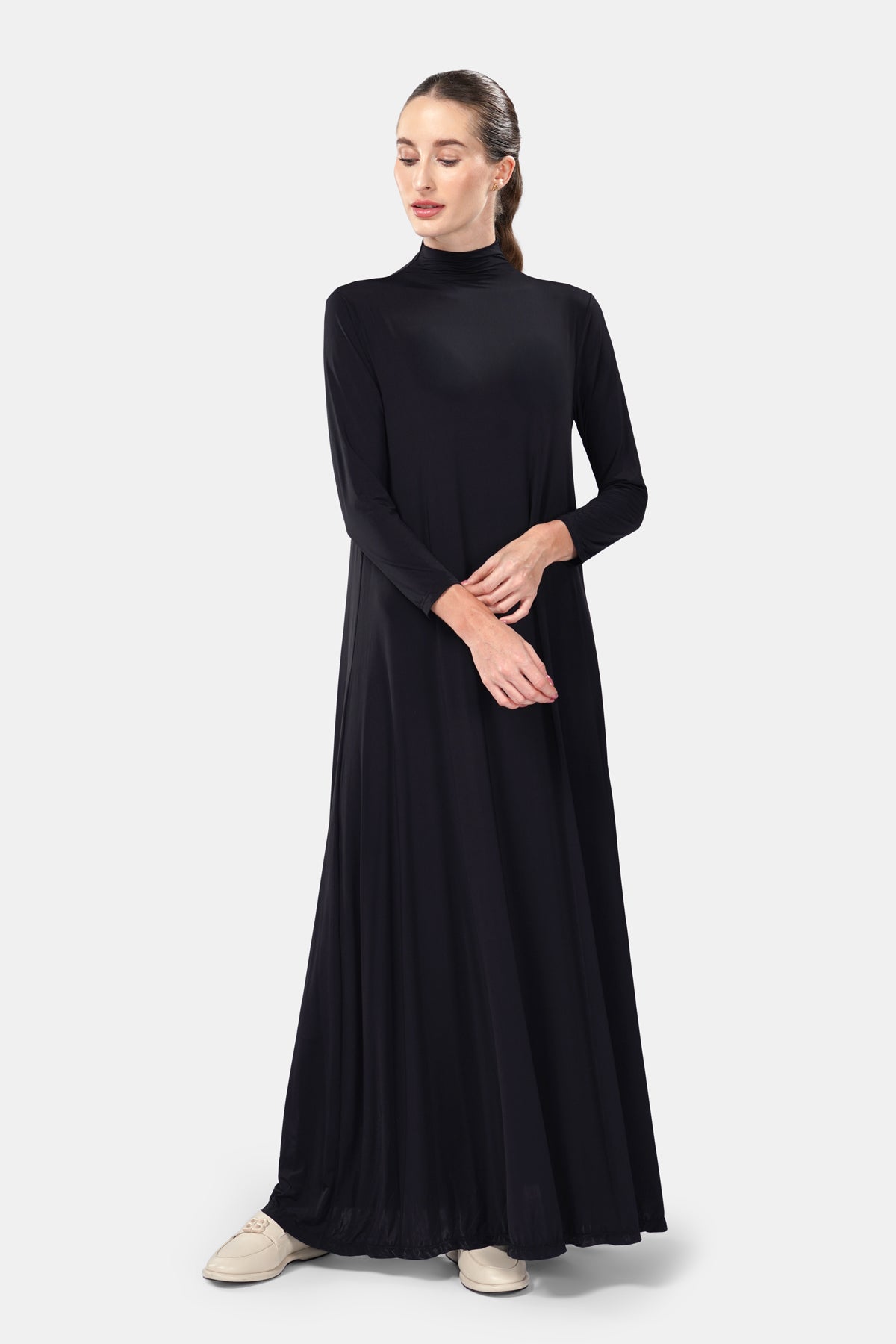 Aria Inner Dress - Long Sleeves - Black