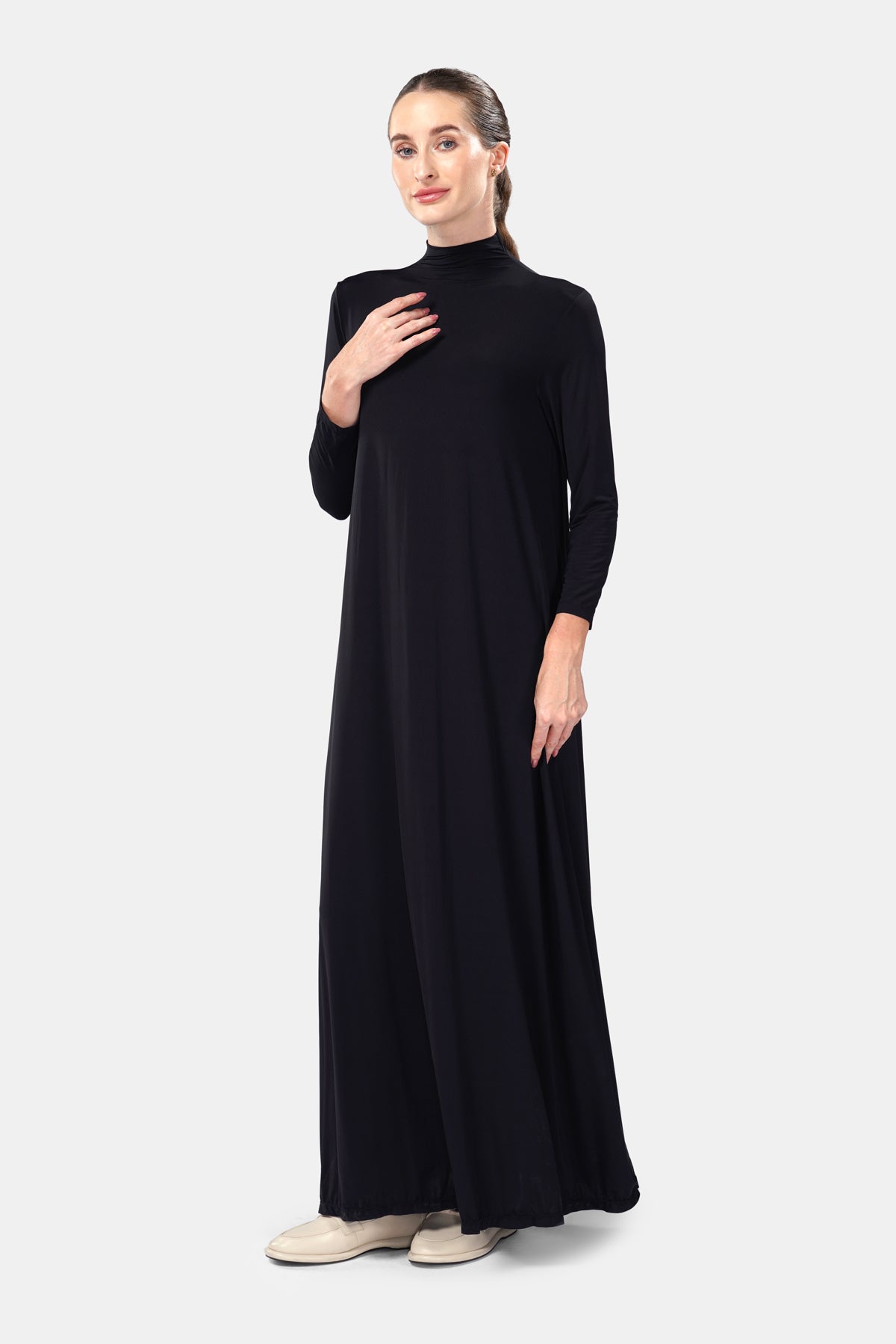 Aria Inner Dress - Long Sleeves - Black