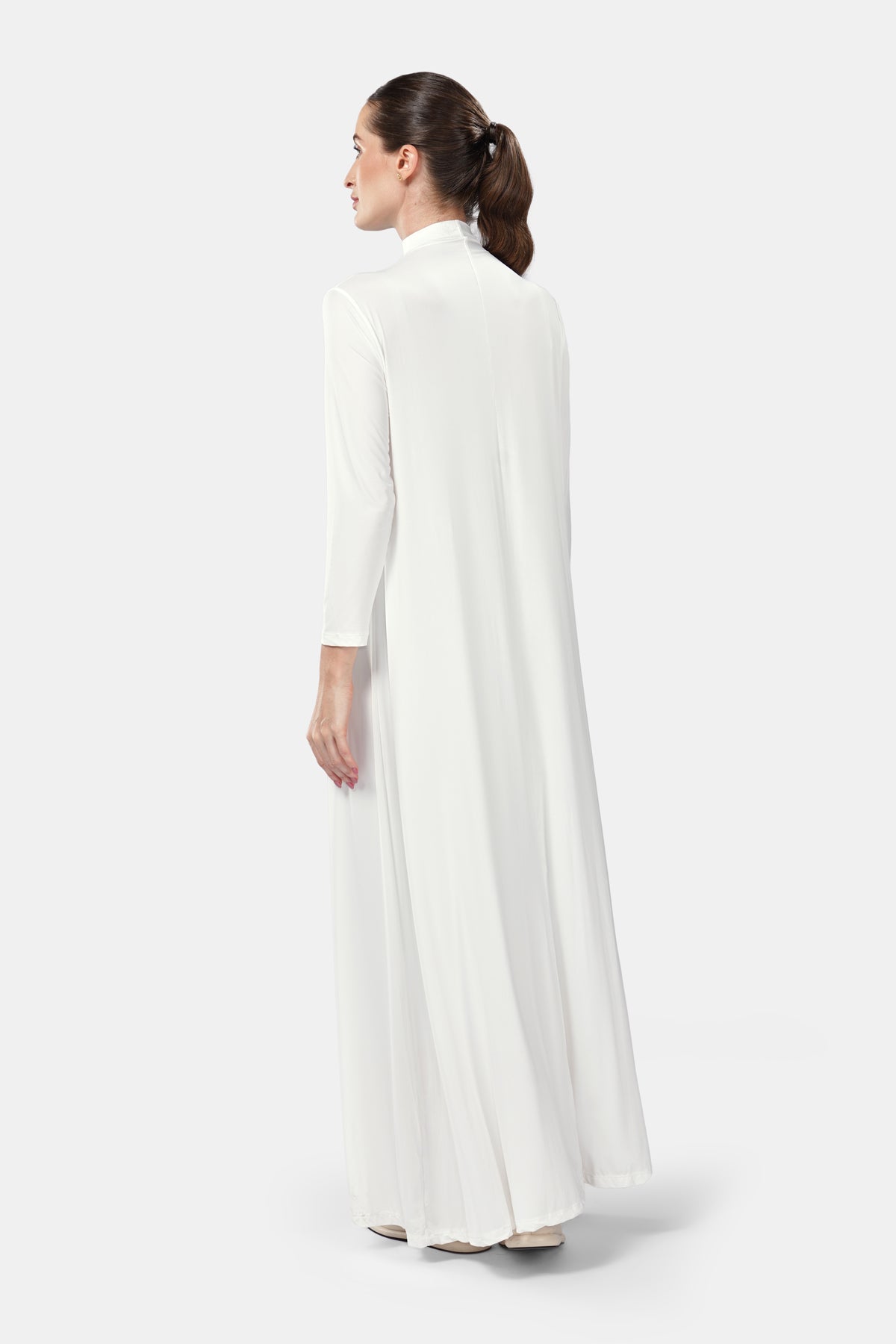 Aria Inner Dress - Long Sleeves - White