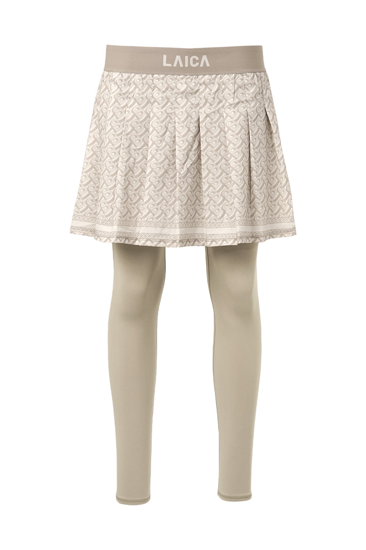 Athleisure Skirted Legging - Beige