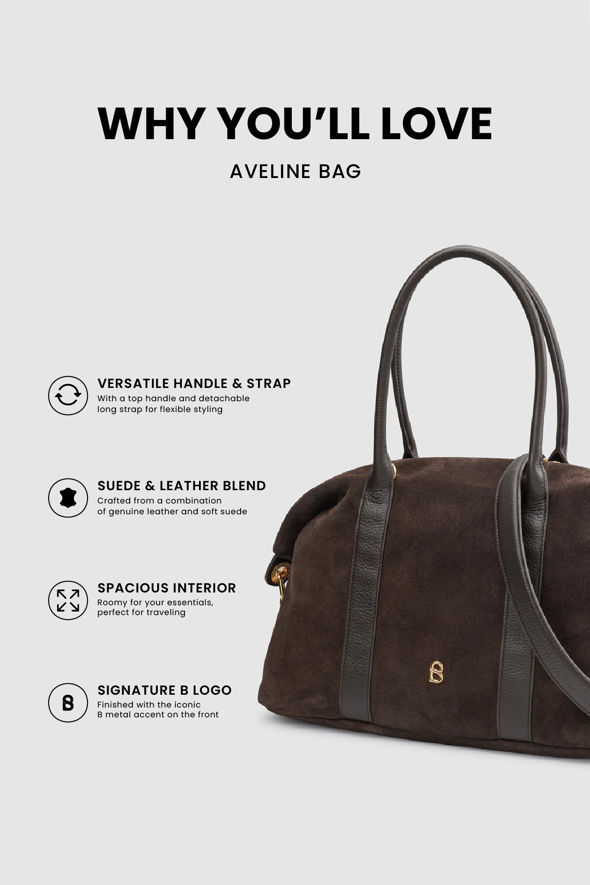 Aveline Bag - Dark Brown