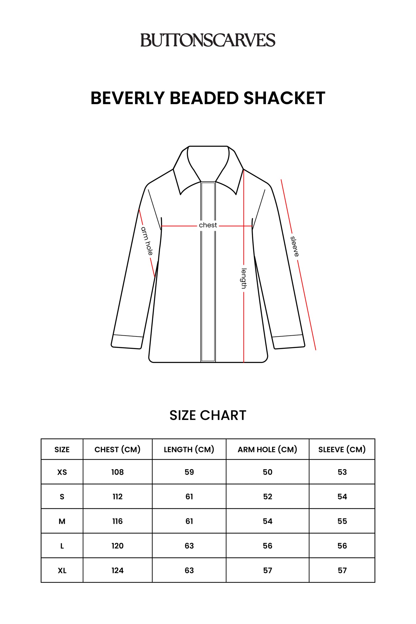 Beverly Beaded Shacket - Black