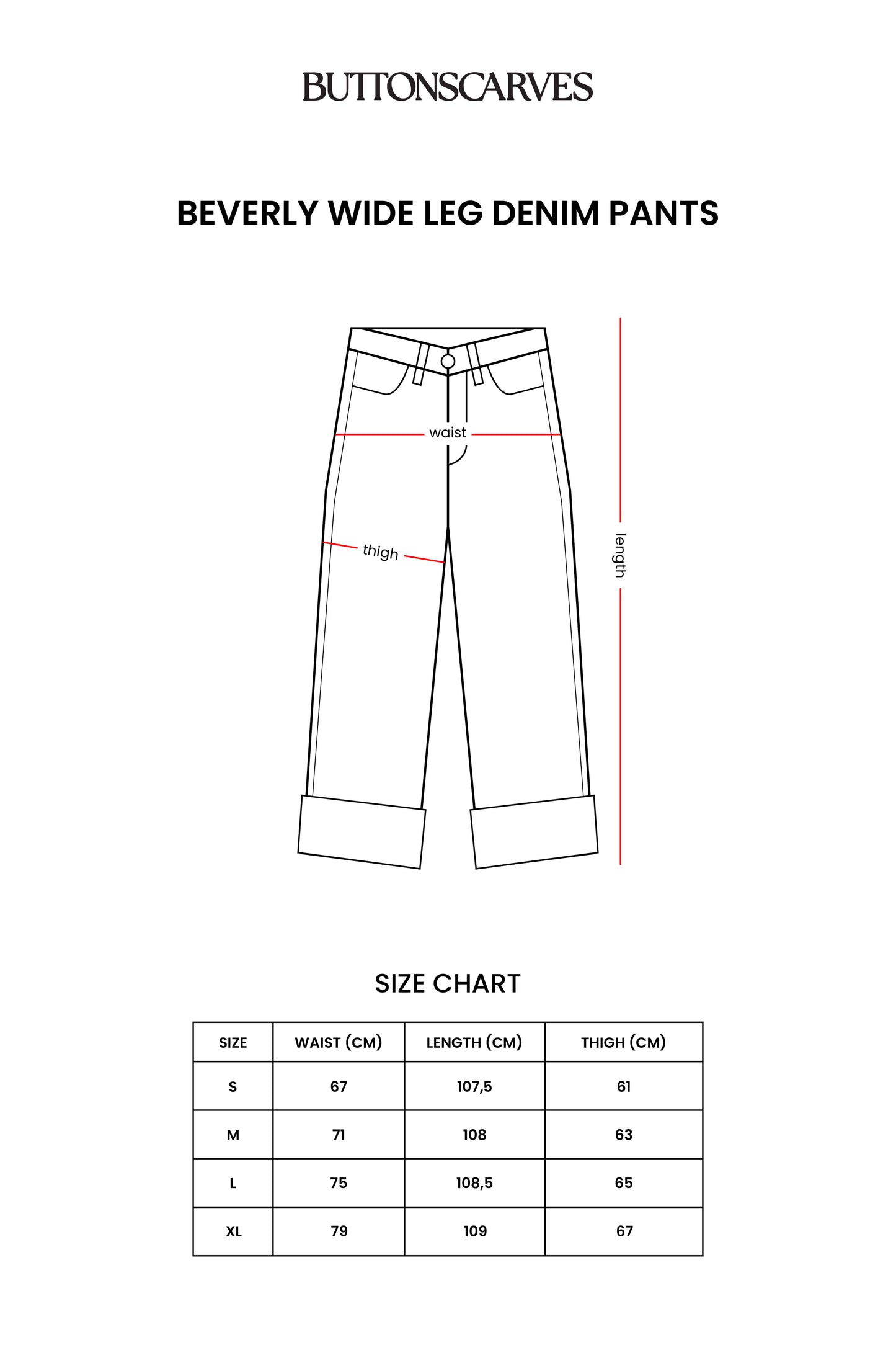 Beverly Wide Leg Denim Pants - Light Blue