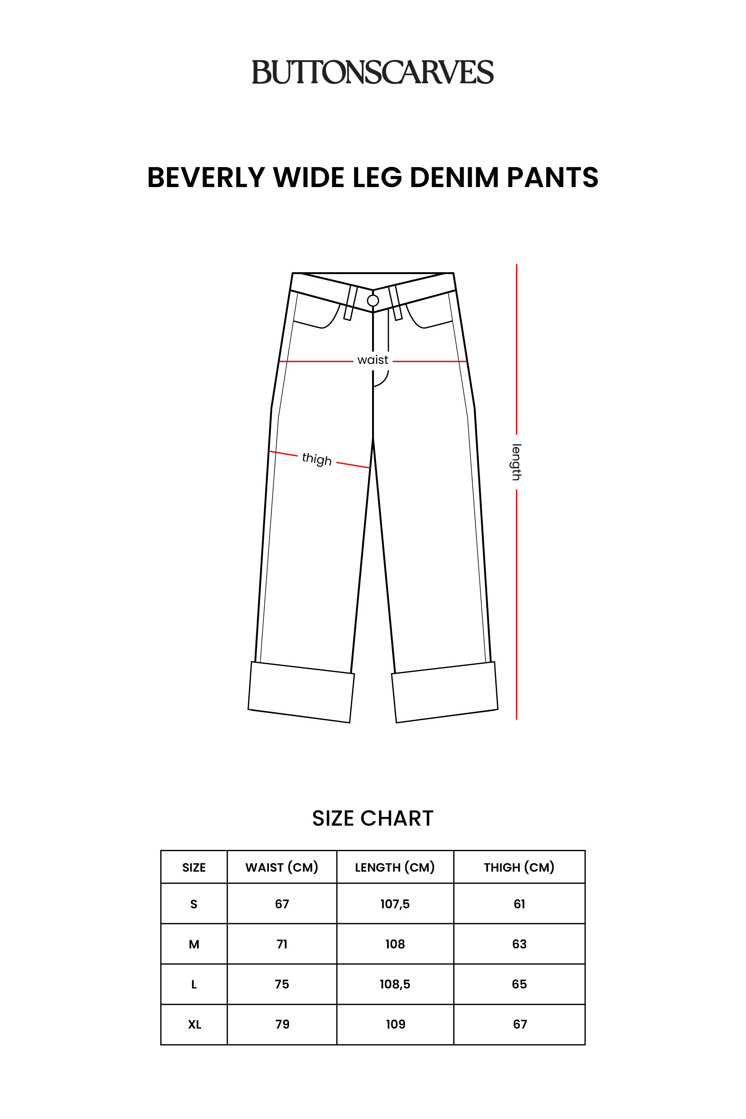 Beverly Wide Leg Denim Pants - Light Blue
