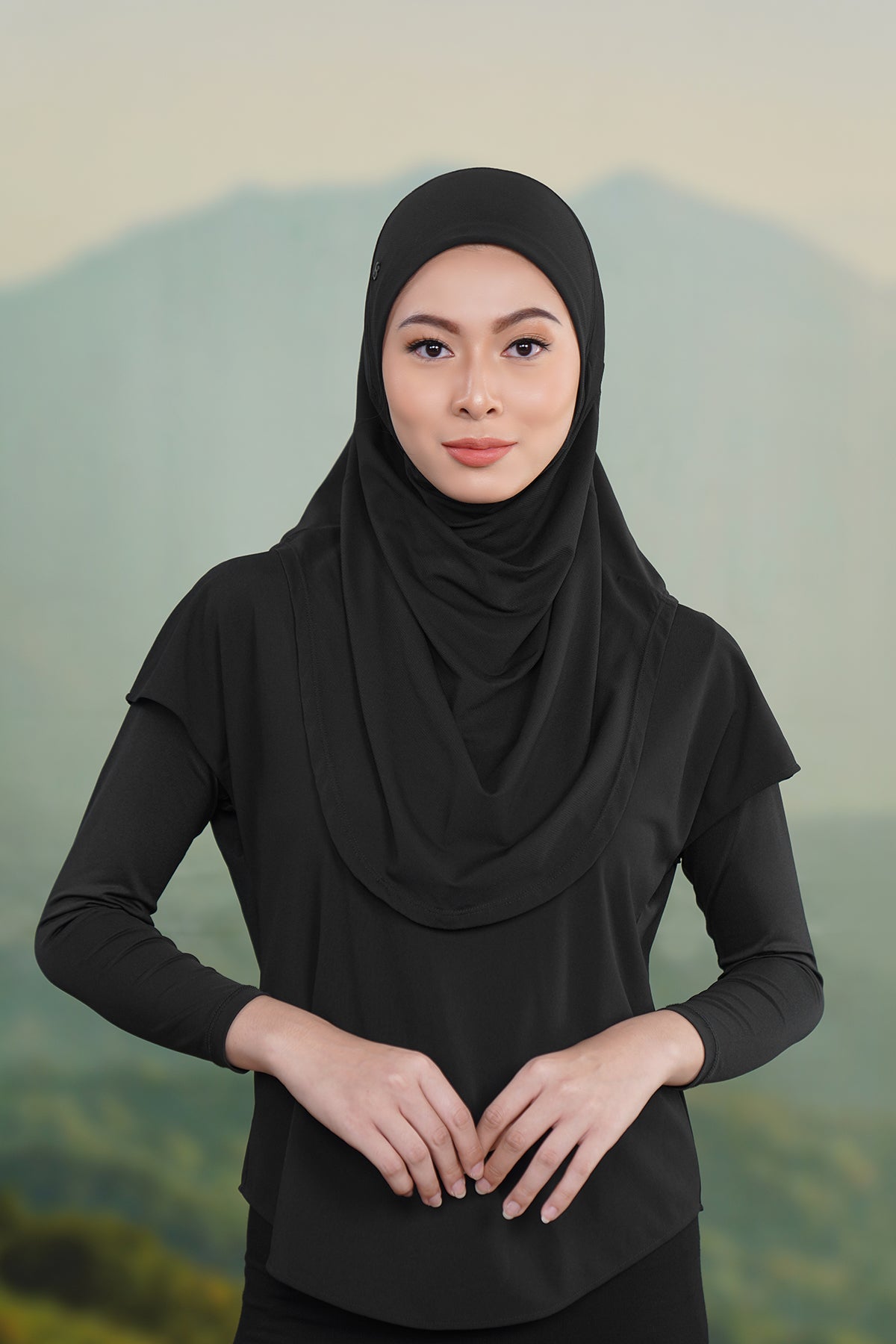 Active Slip-on Şort - Siyah