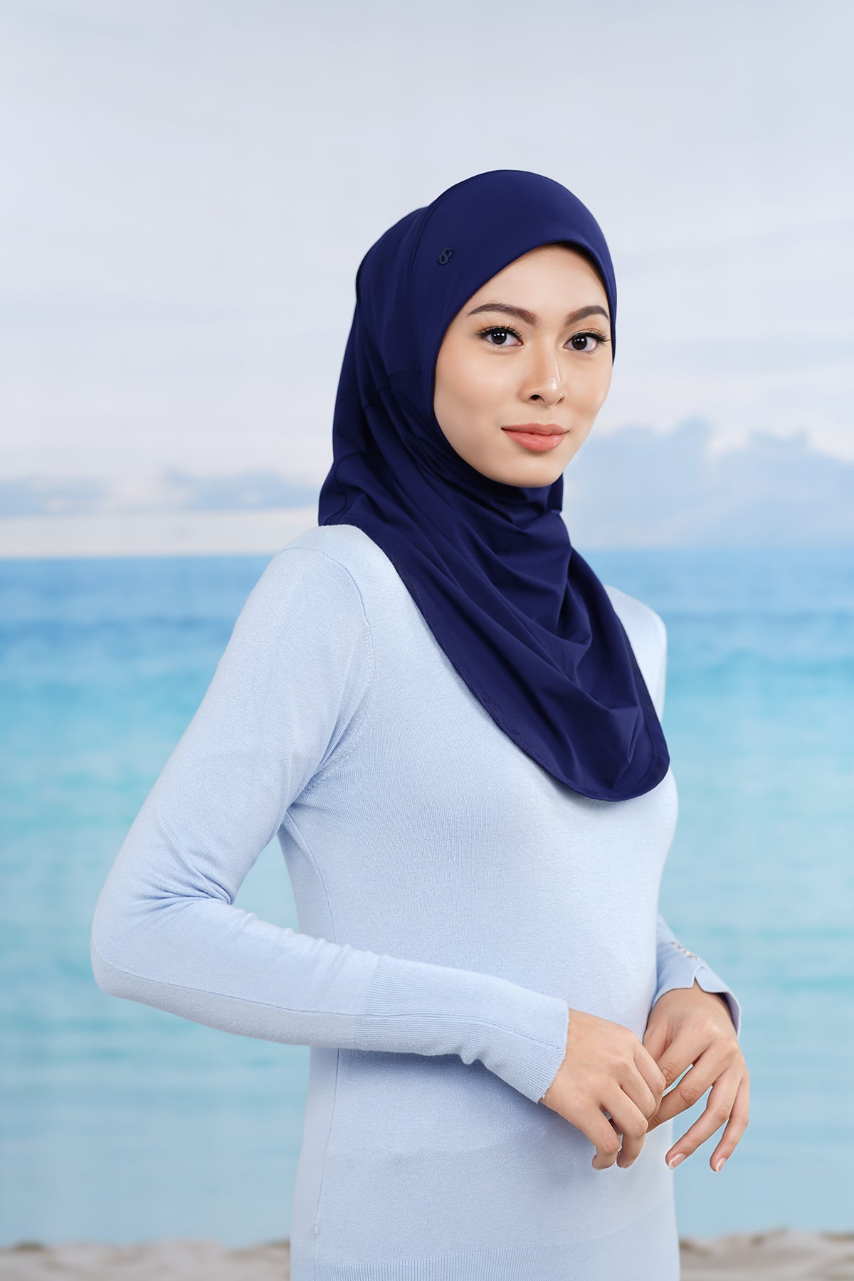 Active Slip-on Şort - Lacivert