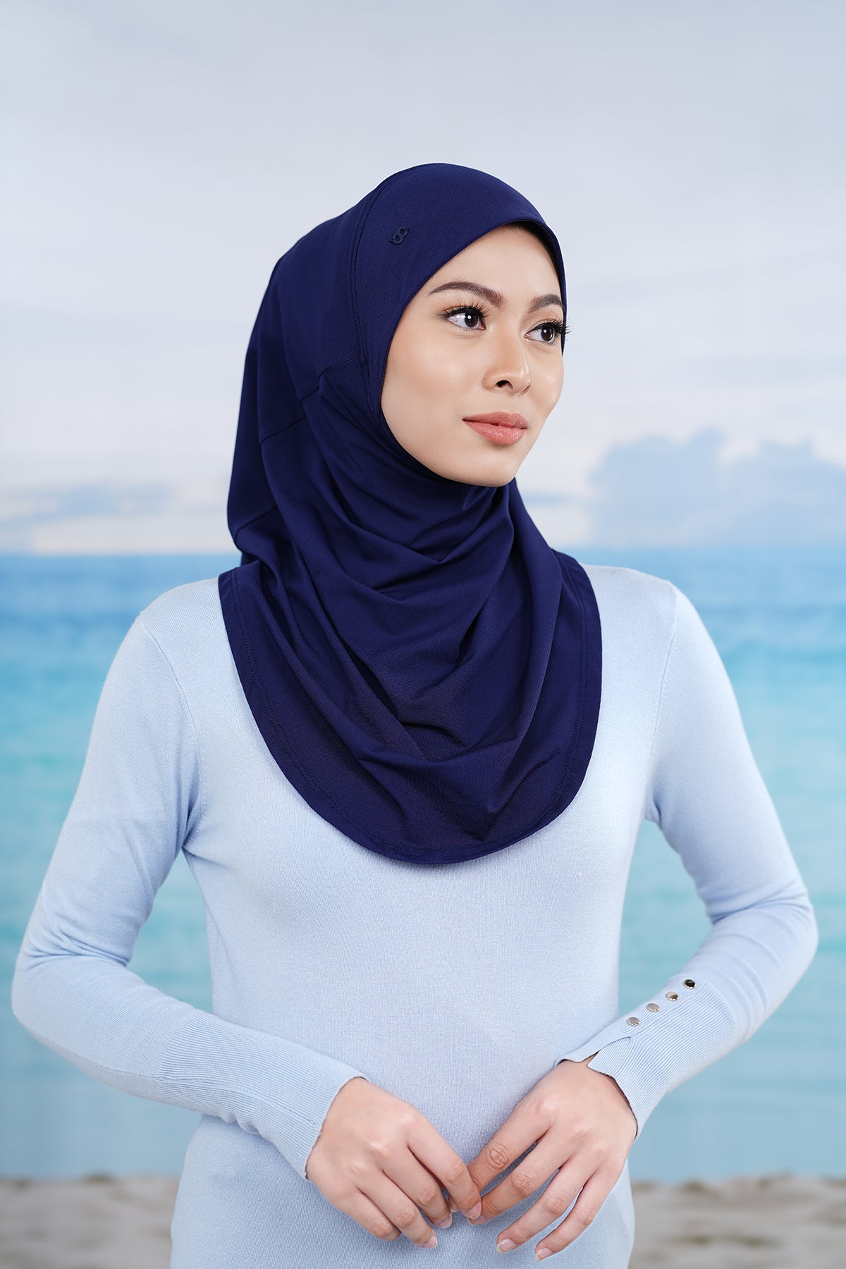 Active Slip-on Şort - Lacivert