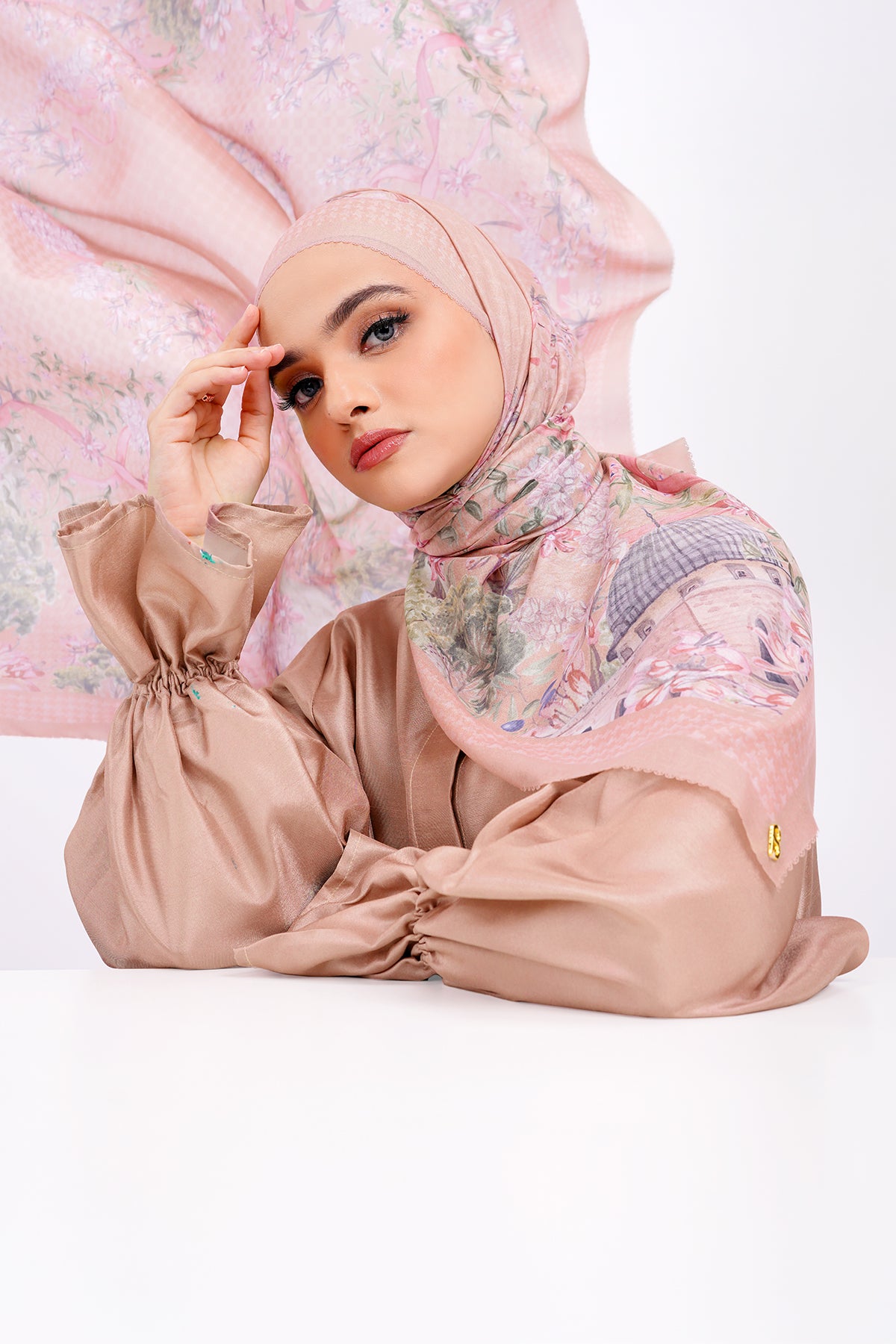 Al Aqsa Voile Square - Dusty Pink