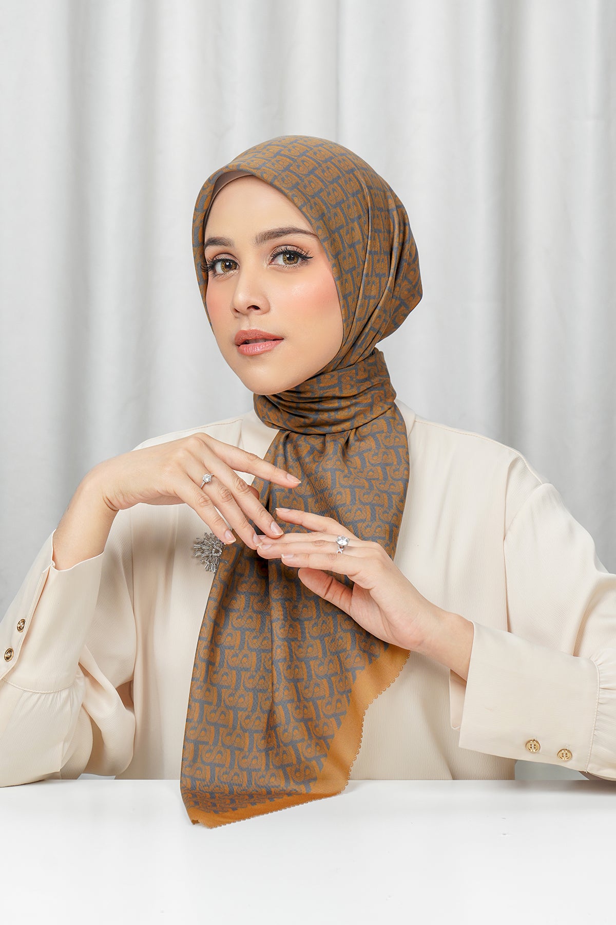 Bimu Voile Square - Biscoff