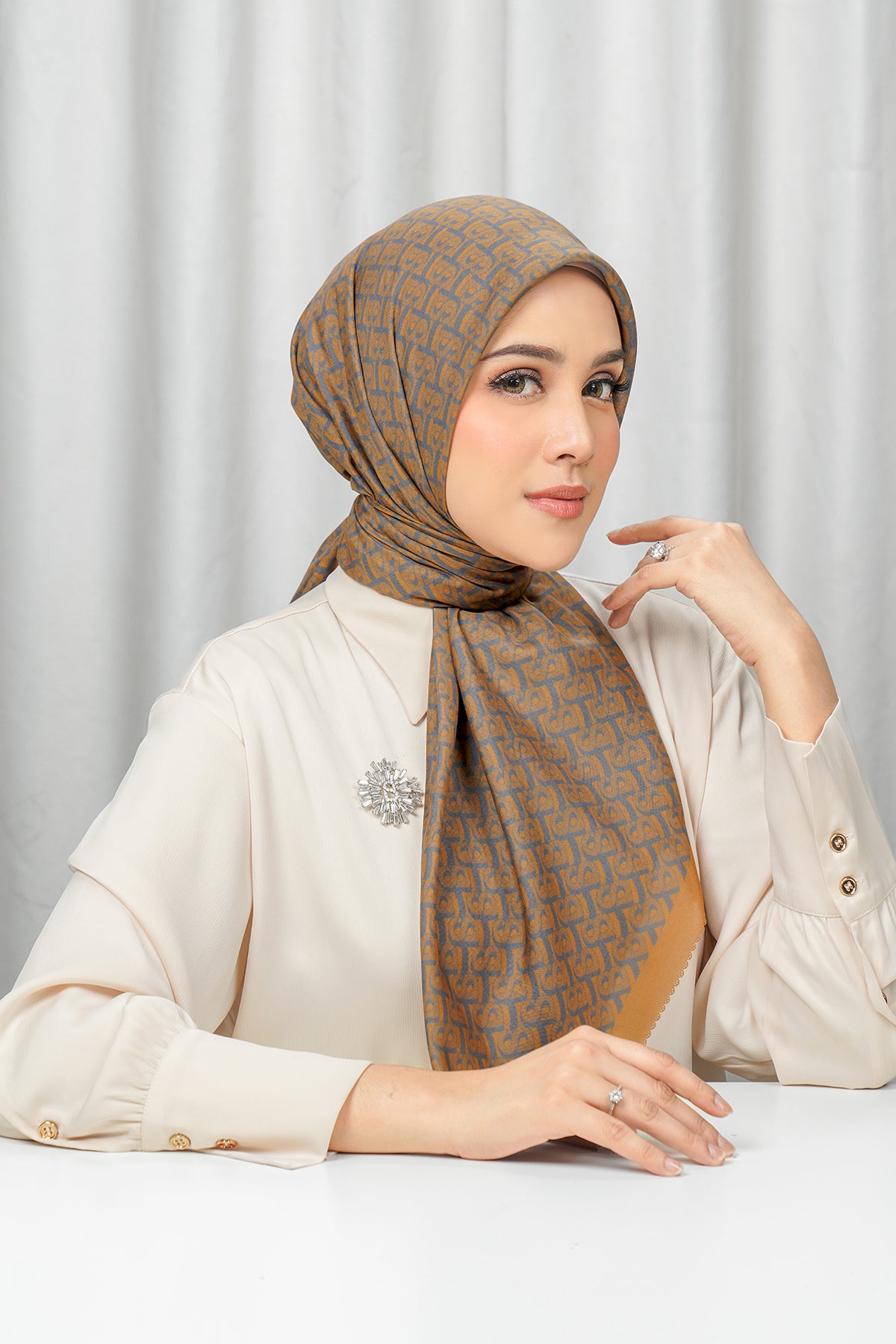 Bimu Voile Square - Biscoff