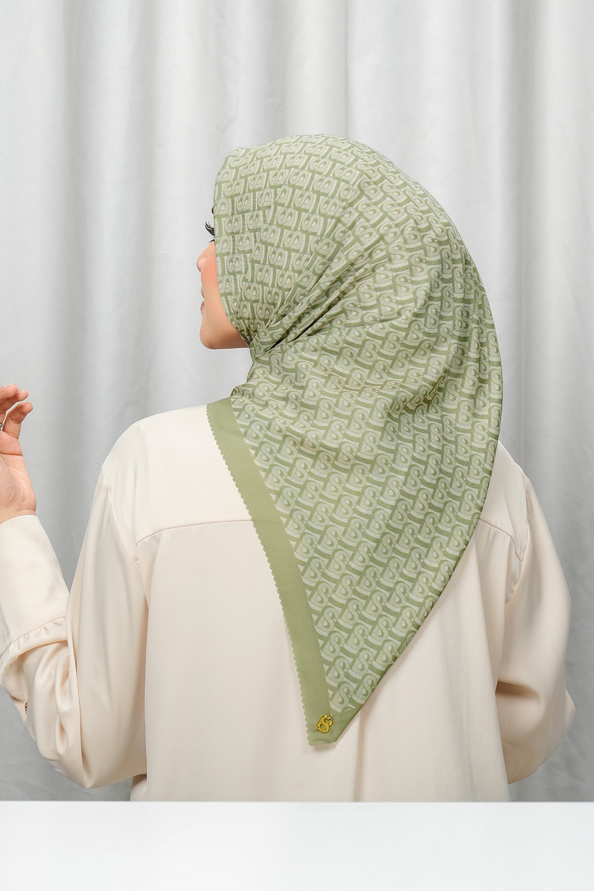 Bimu Voile Square - Green Juice