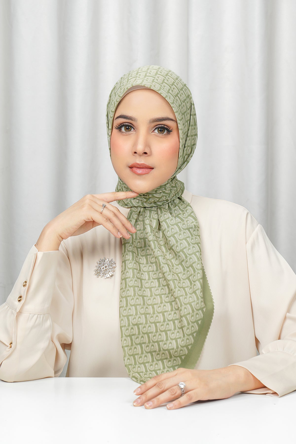 Bimu Voile Square - Green Juice