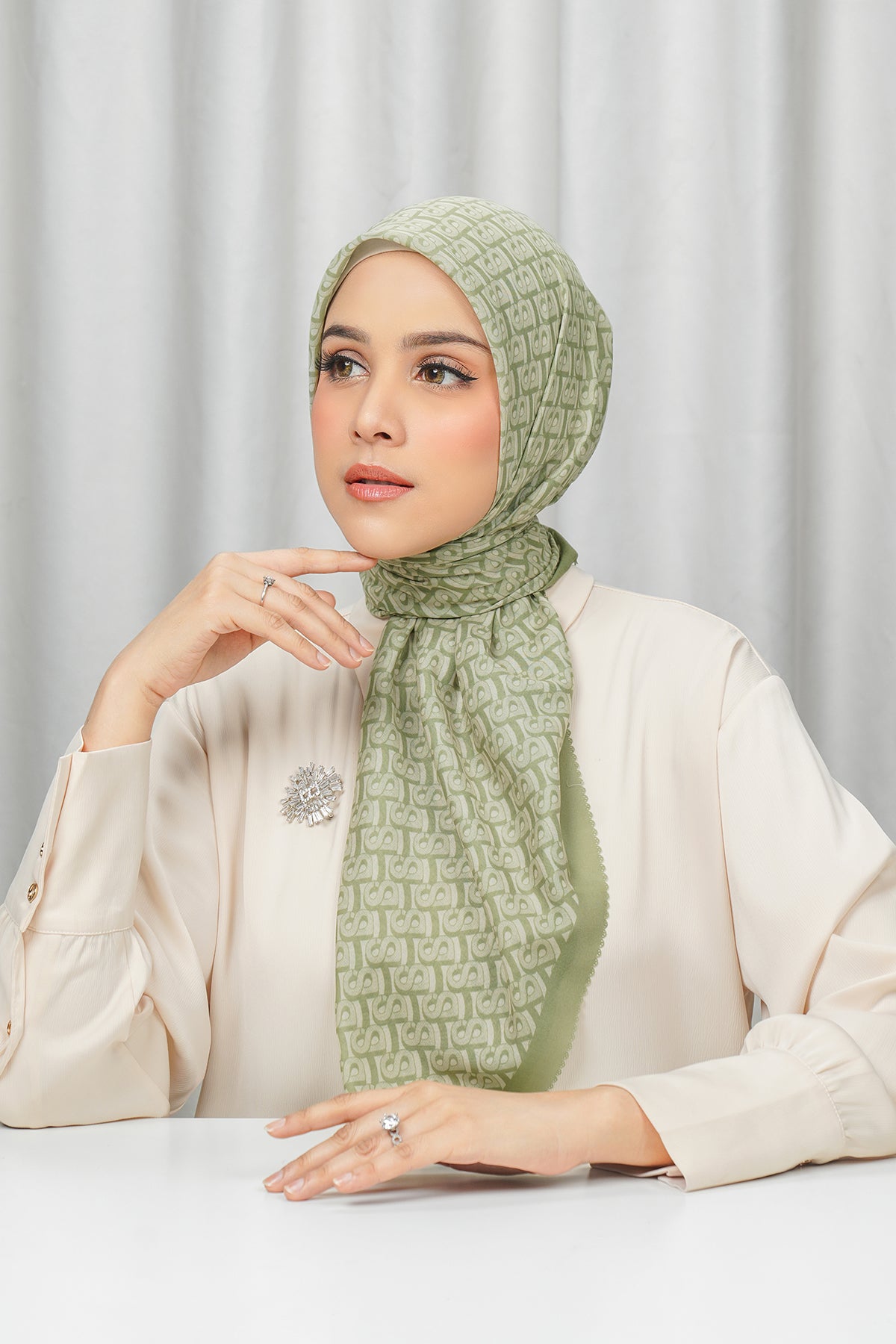 Bimu Voile Square - Green Juice