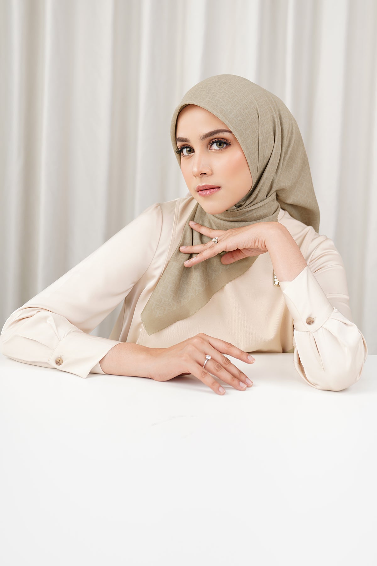 Bimu Voile Square - Iced Coffee