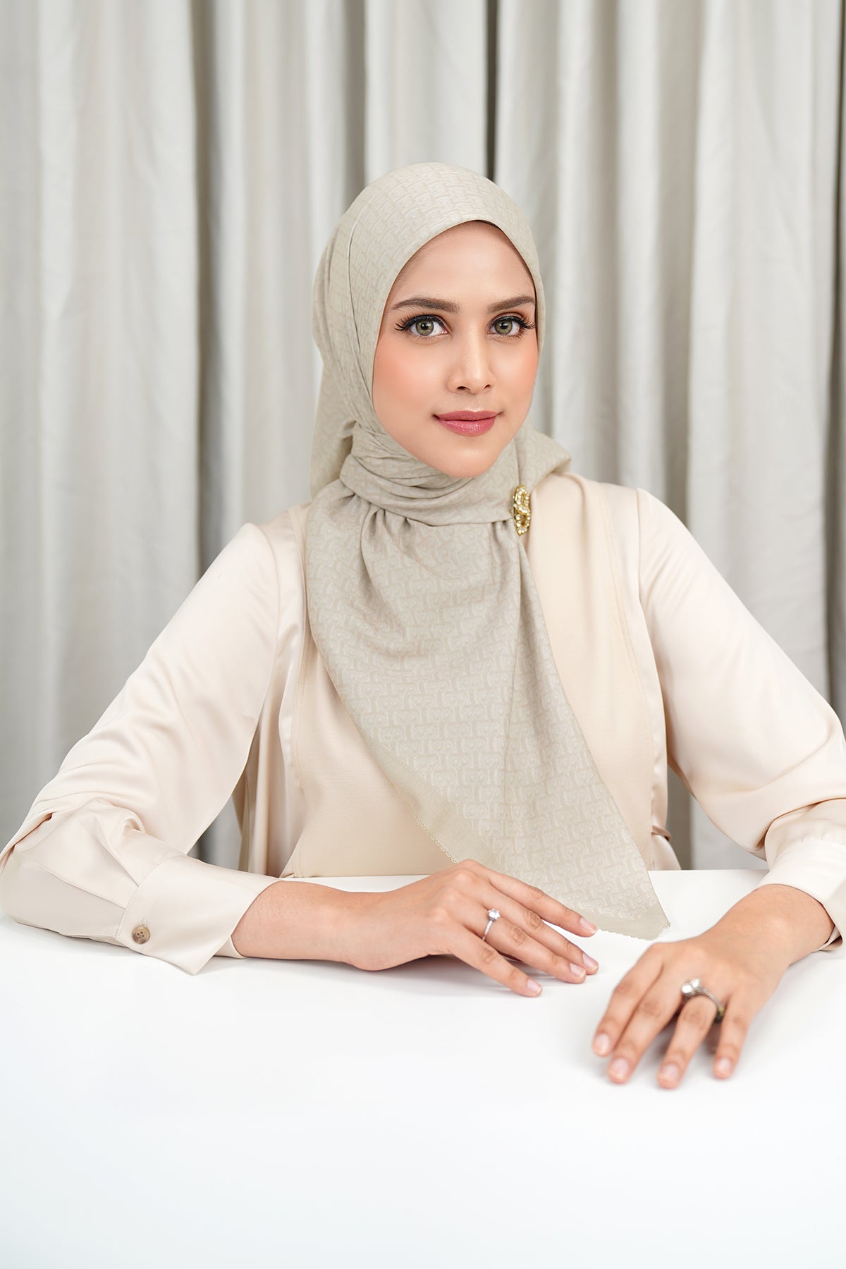 Bimu Voile Square - Oatmeal