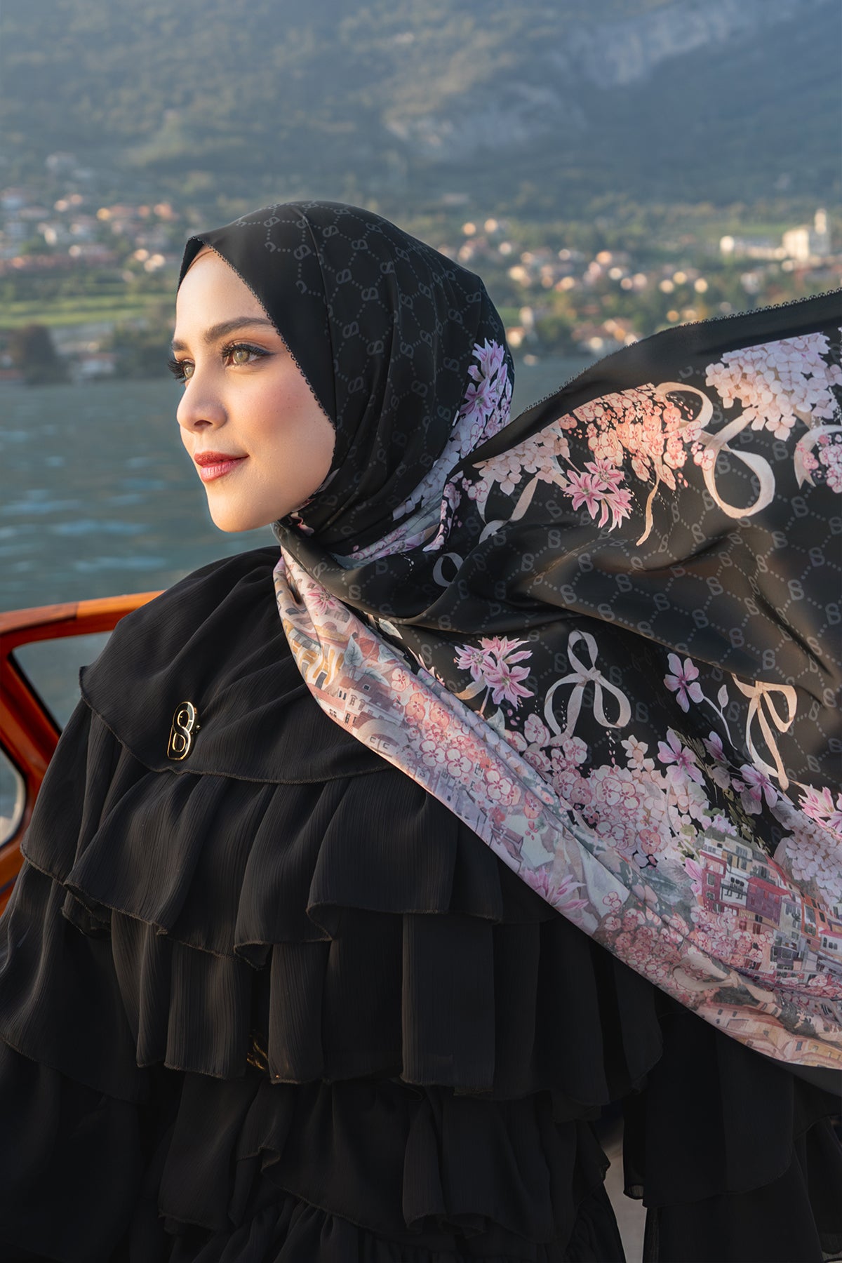 Como Saten Şal - Espresso