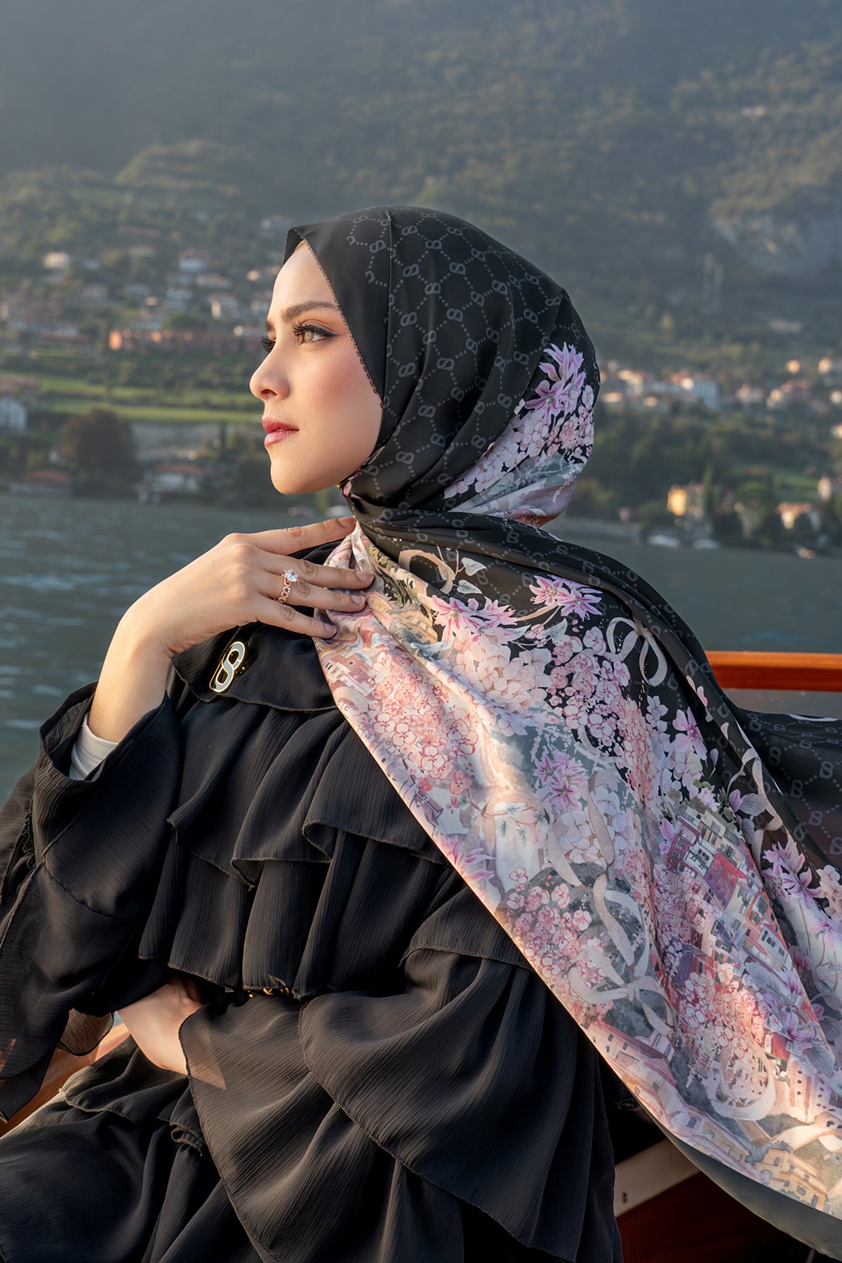 Como Saten Şal - Espresso