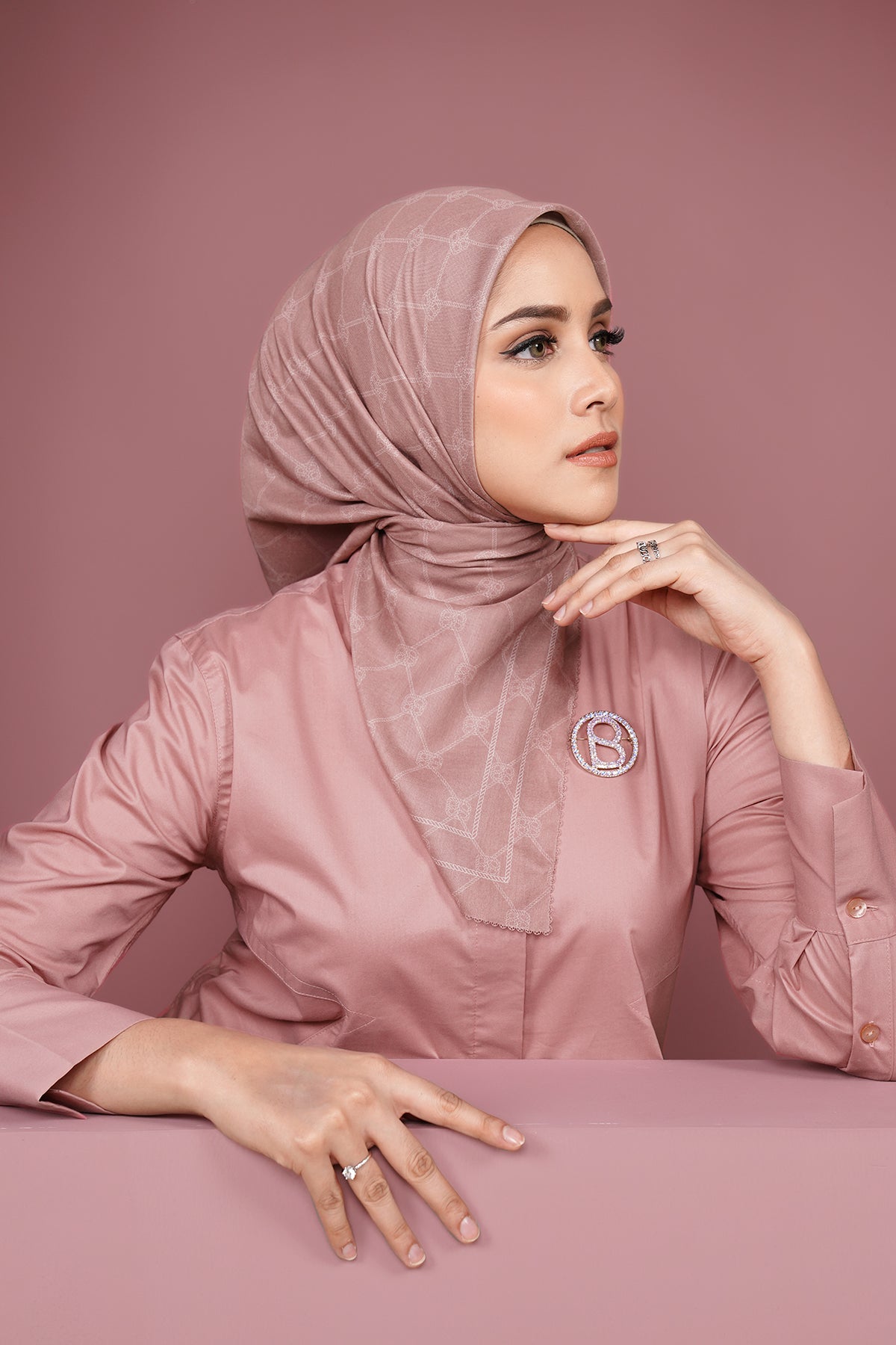 Decorda Voile Square - Ash Rose