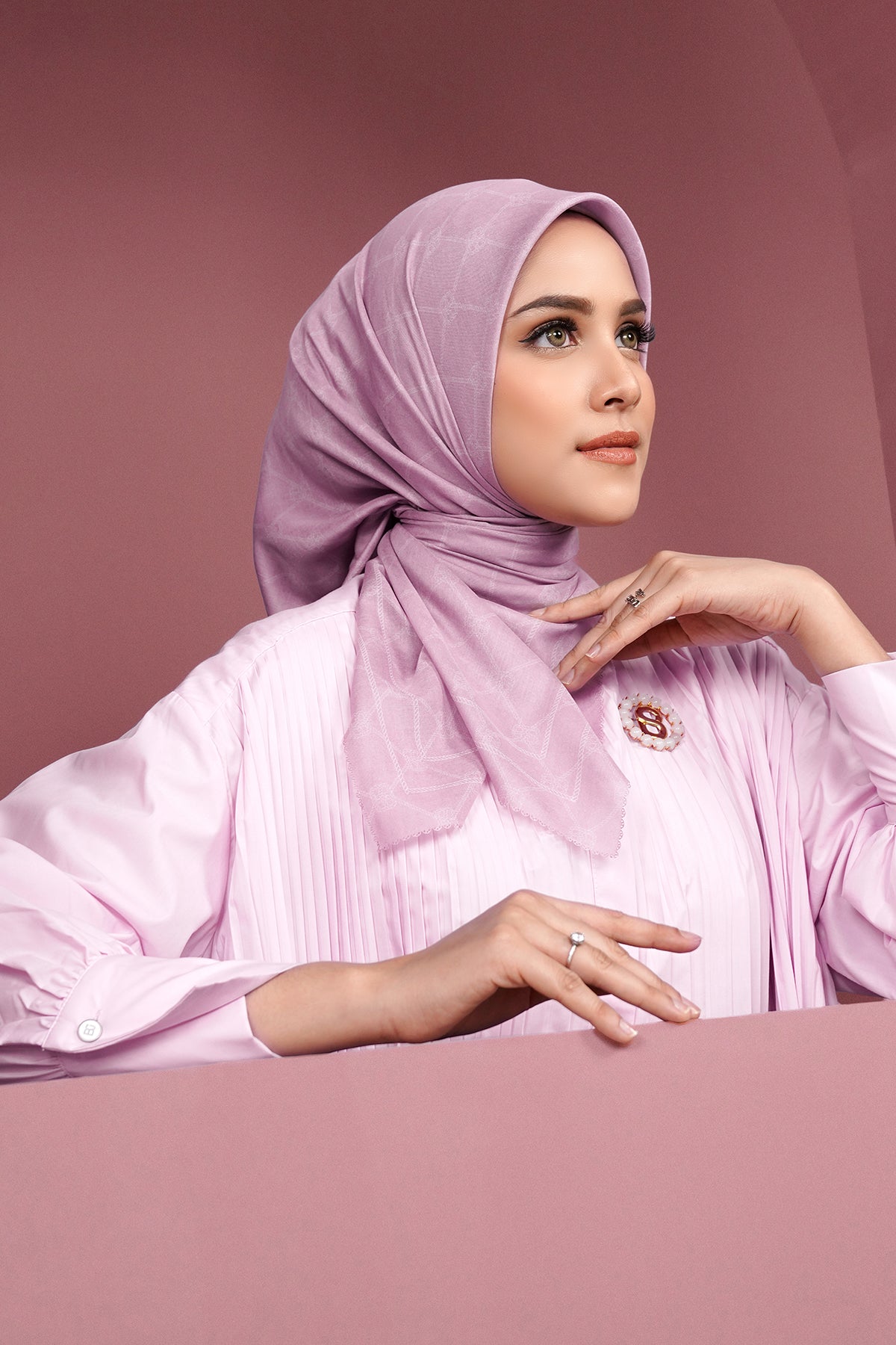 Decorda Voile Square - Mauve Shadow