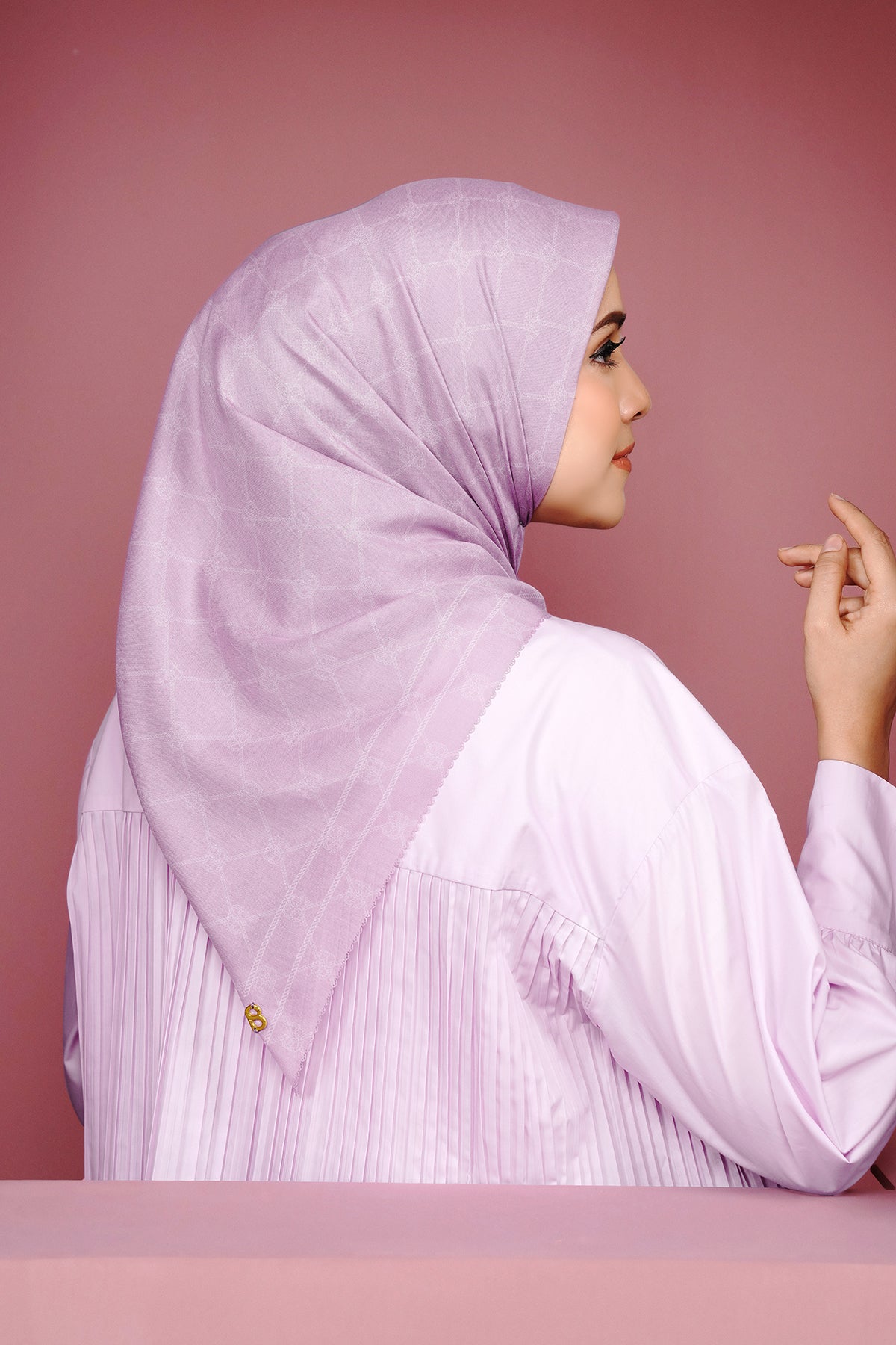 Decorda Voile Square - Mauve Shadow